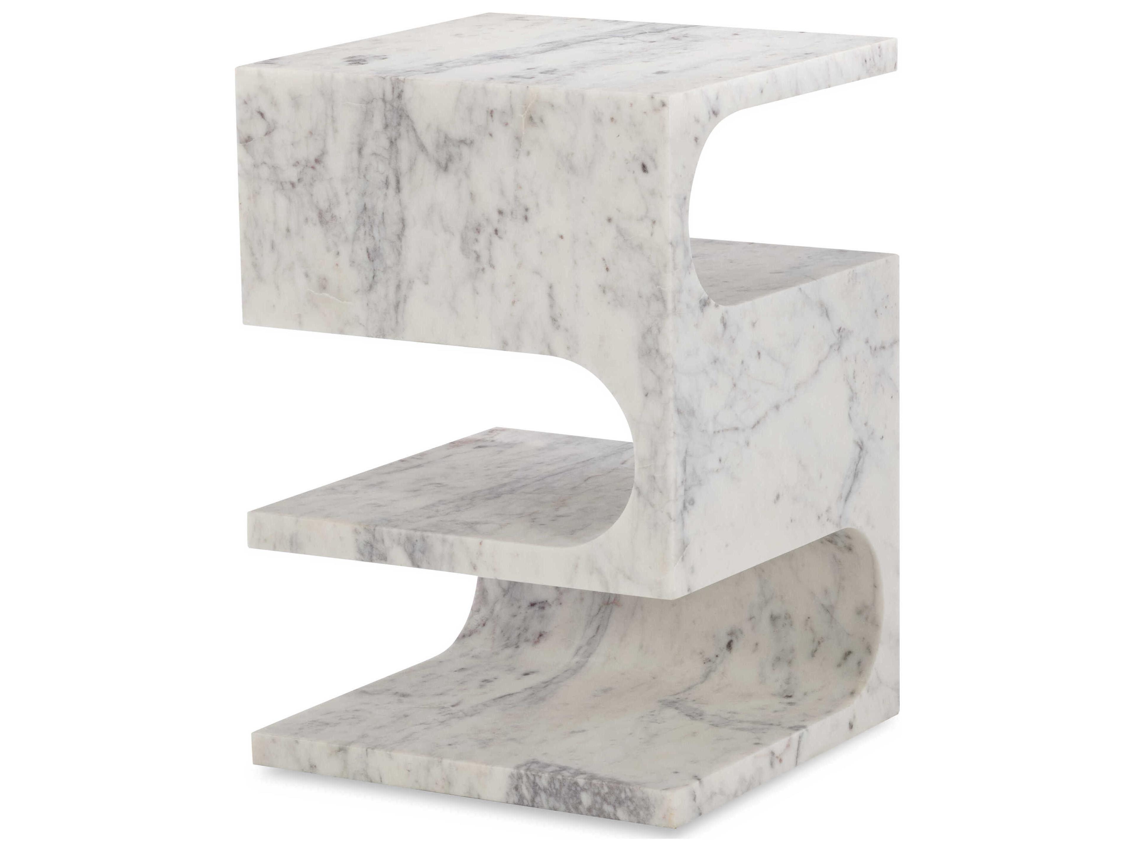 Century Furniture Grand Tour Ascoli Square Marble End Table