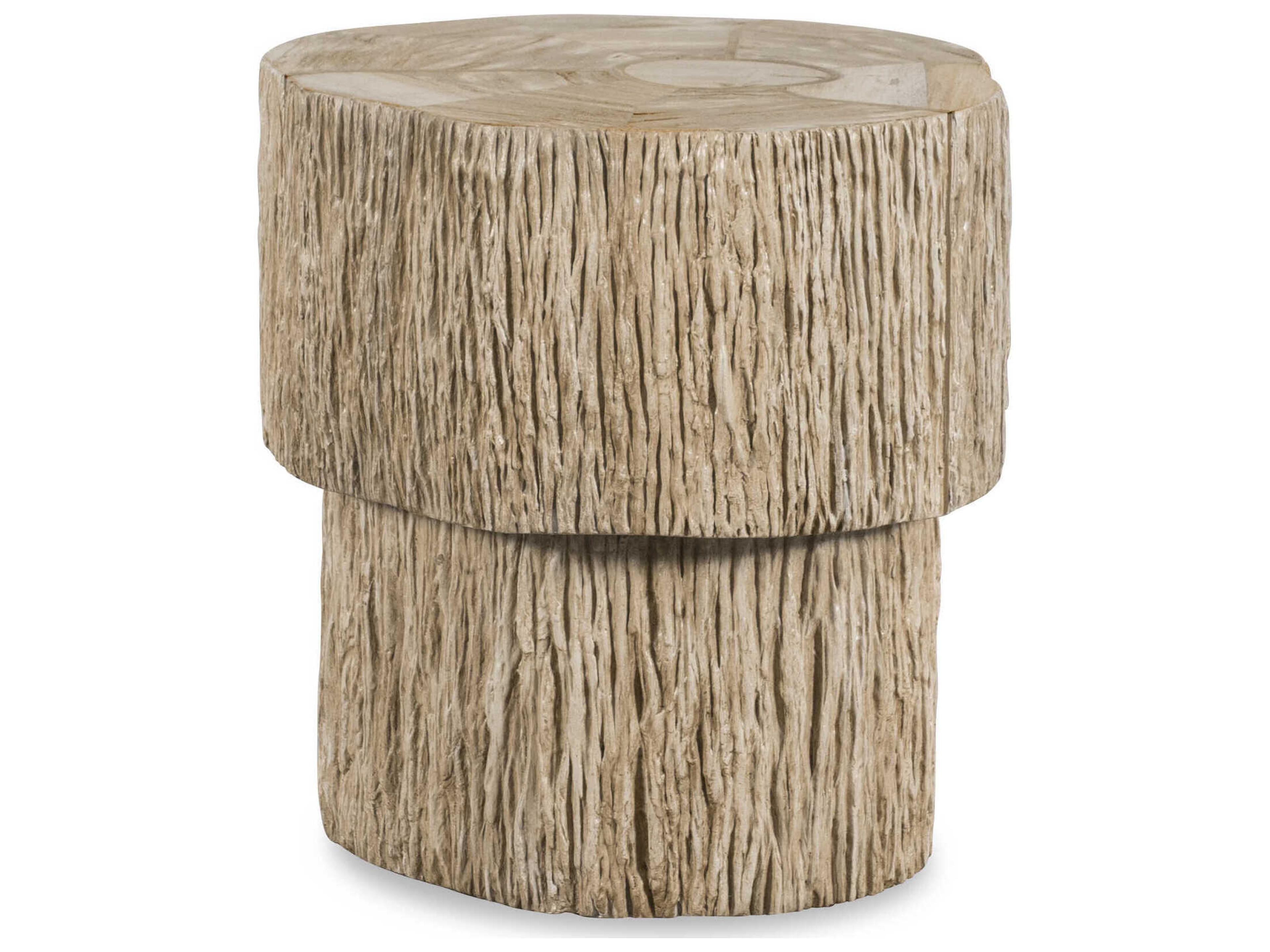 Century Furniture Grand Tour Elan Round Wood Light End Table