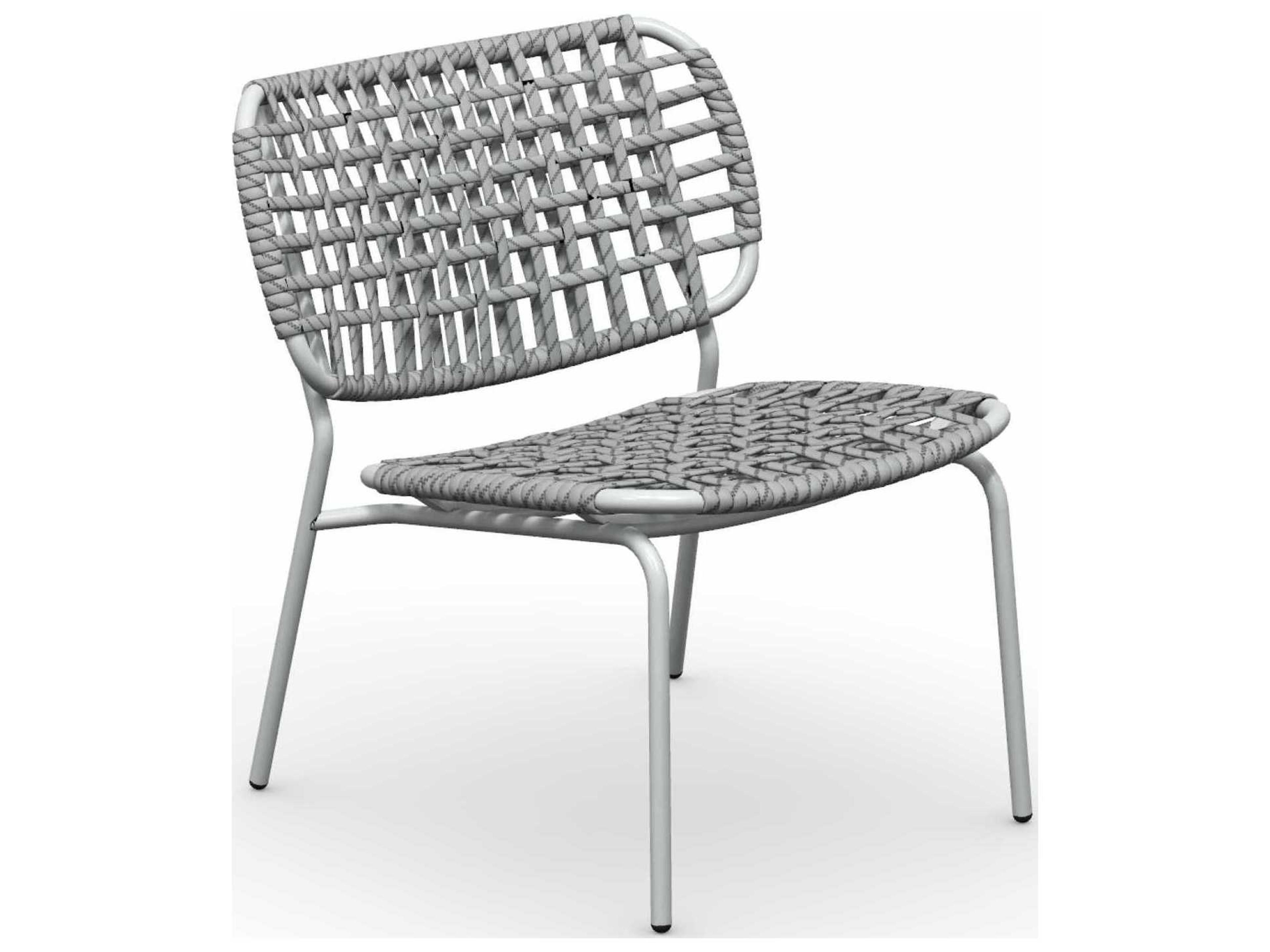 Connubia Outdoor Yo Matt Optic White / Sand Metal Rope Lounge Chair