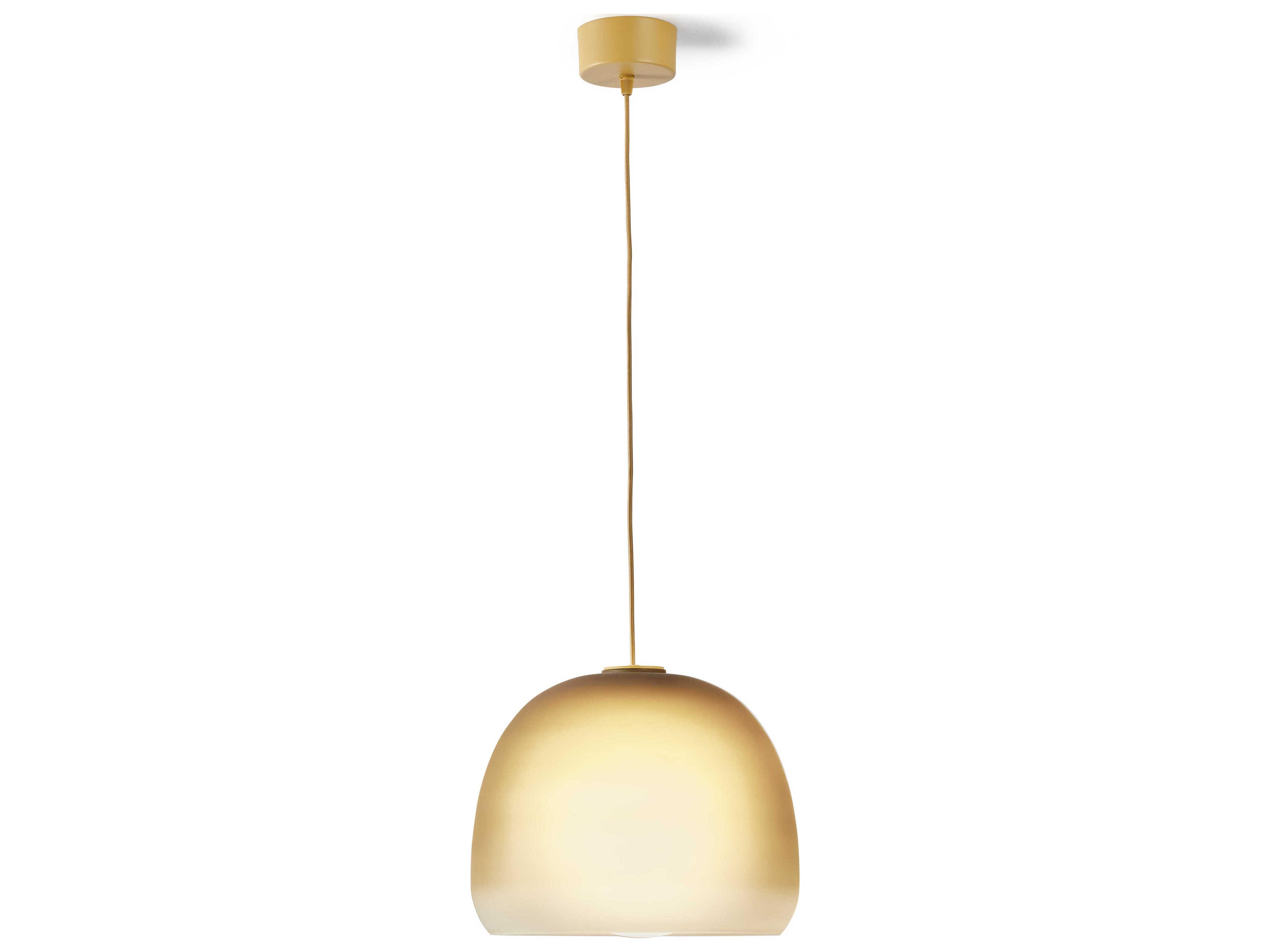 Carpyen Medusa 1-Light Mostaza Yellow Dome Mini Pendant