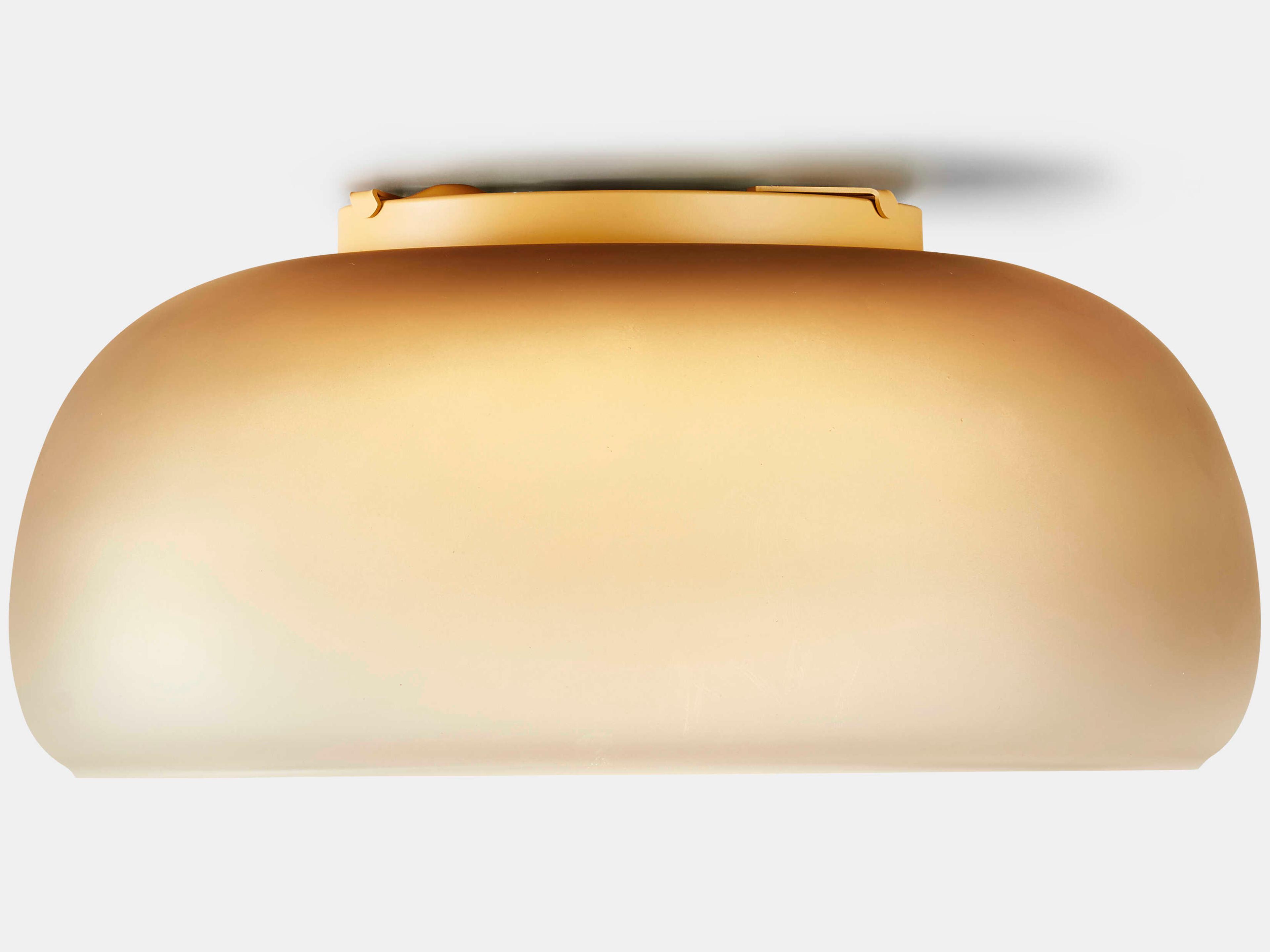 Carpyen Medusa 2-Light Mostaza Yellow Dome Flush Mount