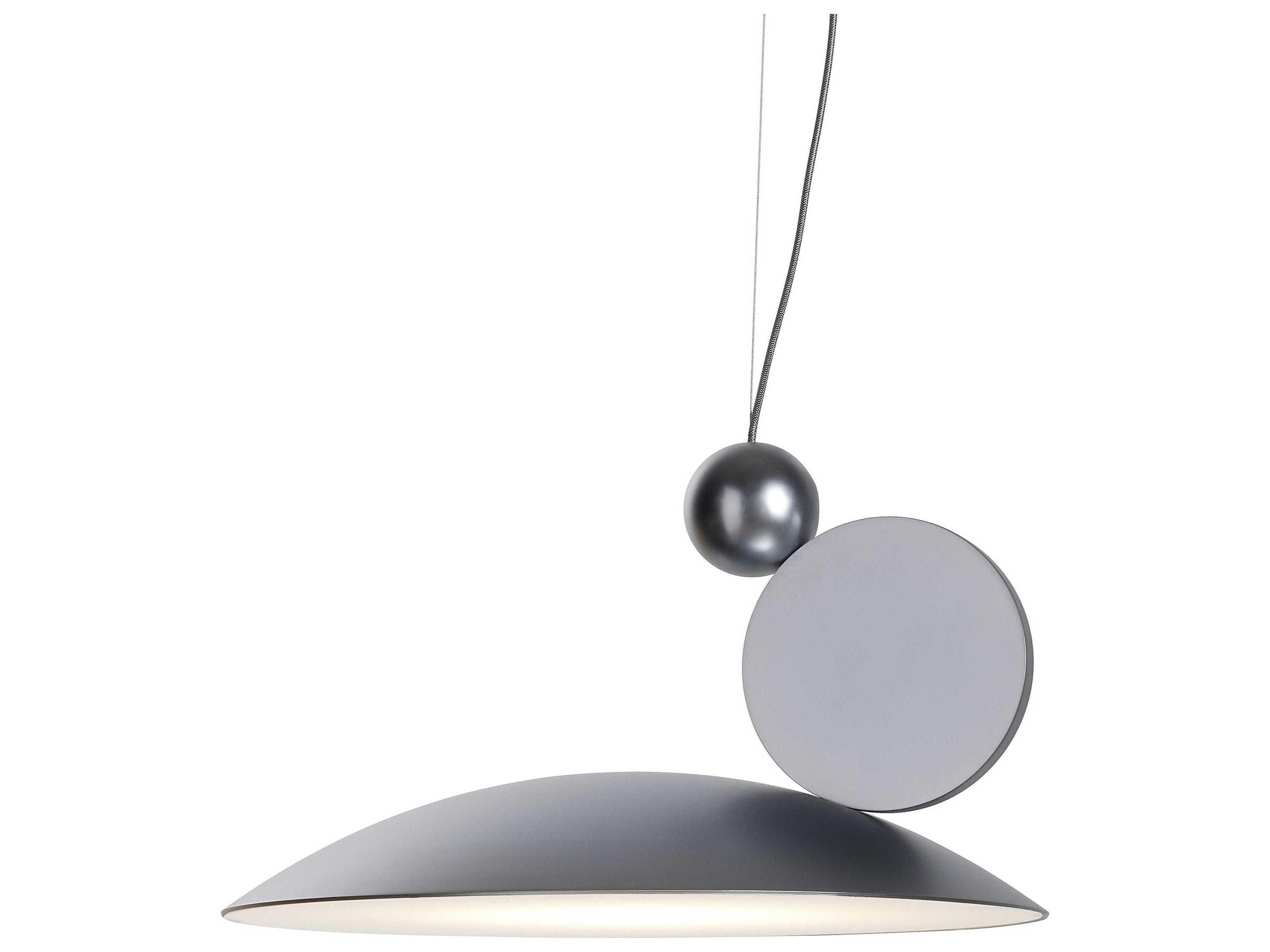 Carpyen Equilibrium Matt Chrome Dome Geometric Pendant