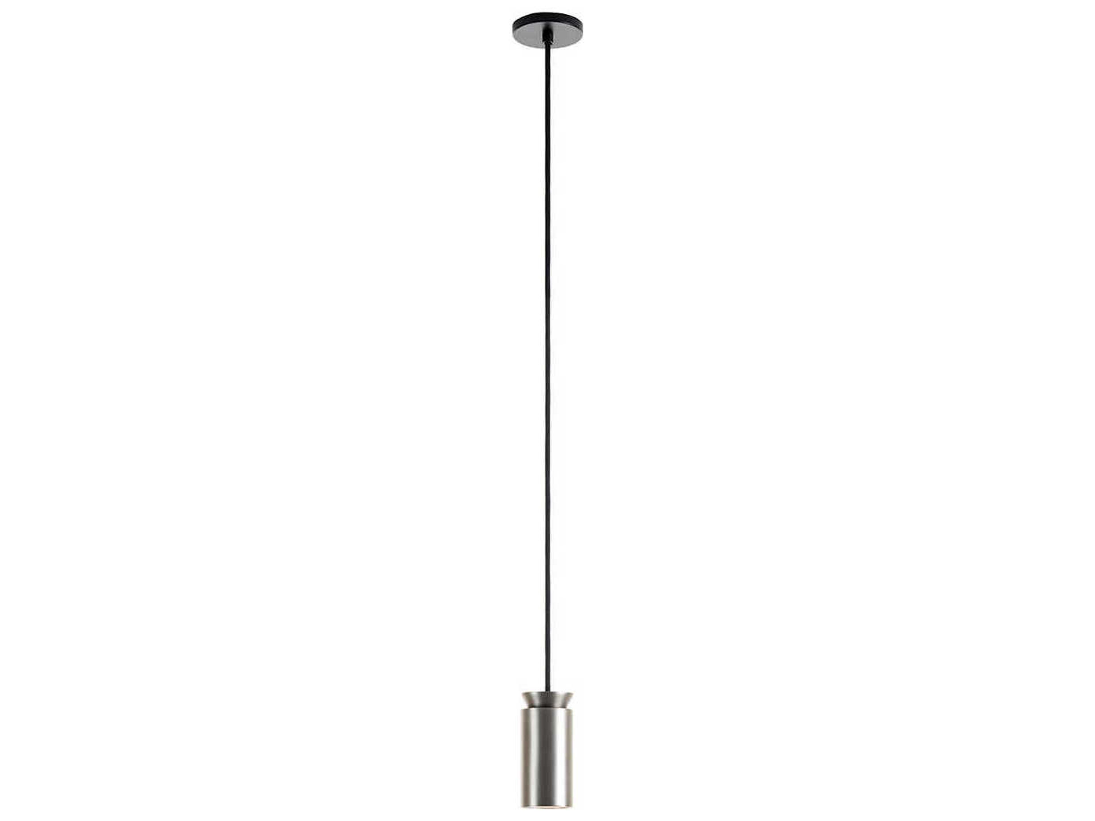 Triana 1-Light Matt Nickel Cylinder Mini Pendant