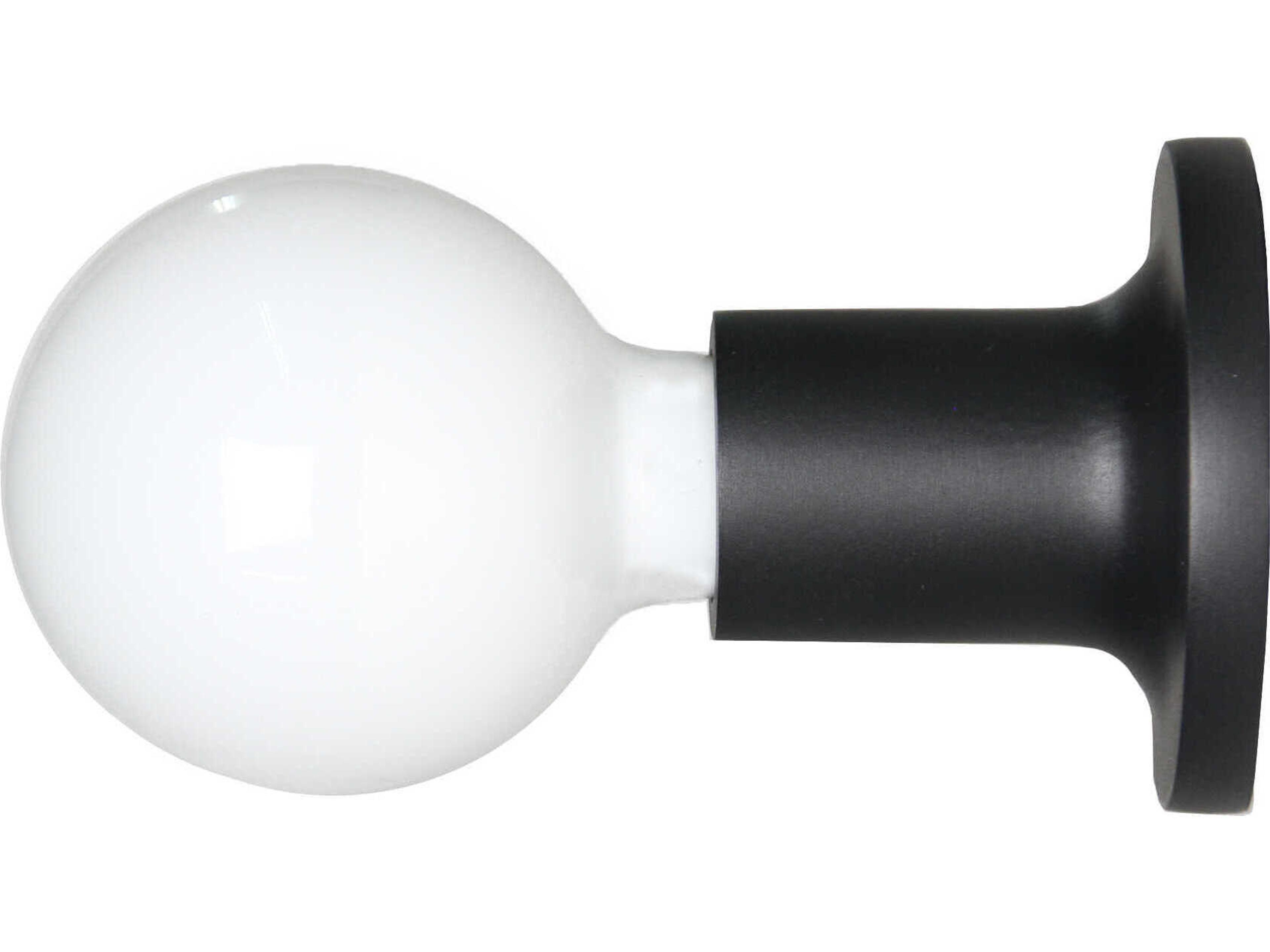 Carpyen Punt 1-Light Black Wall Sconce