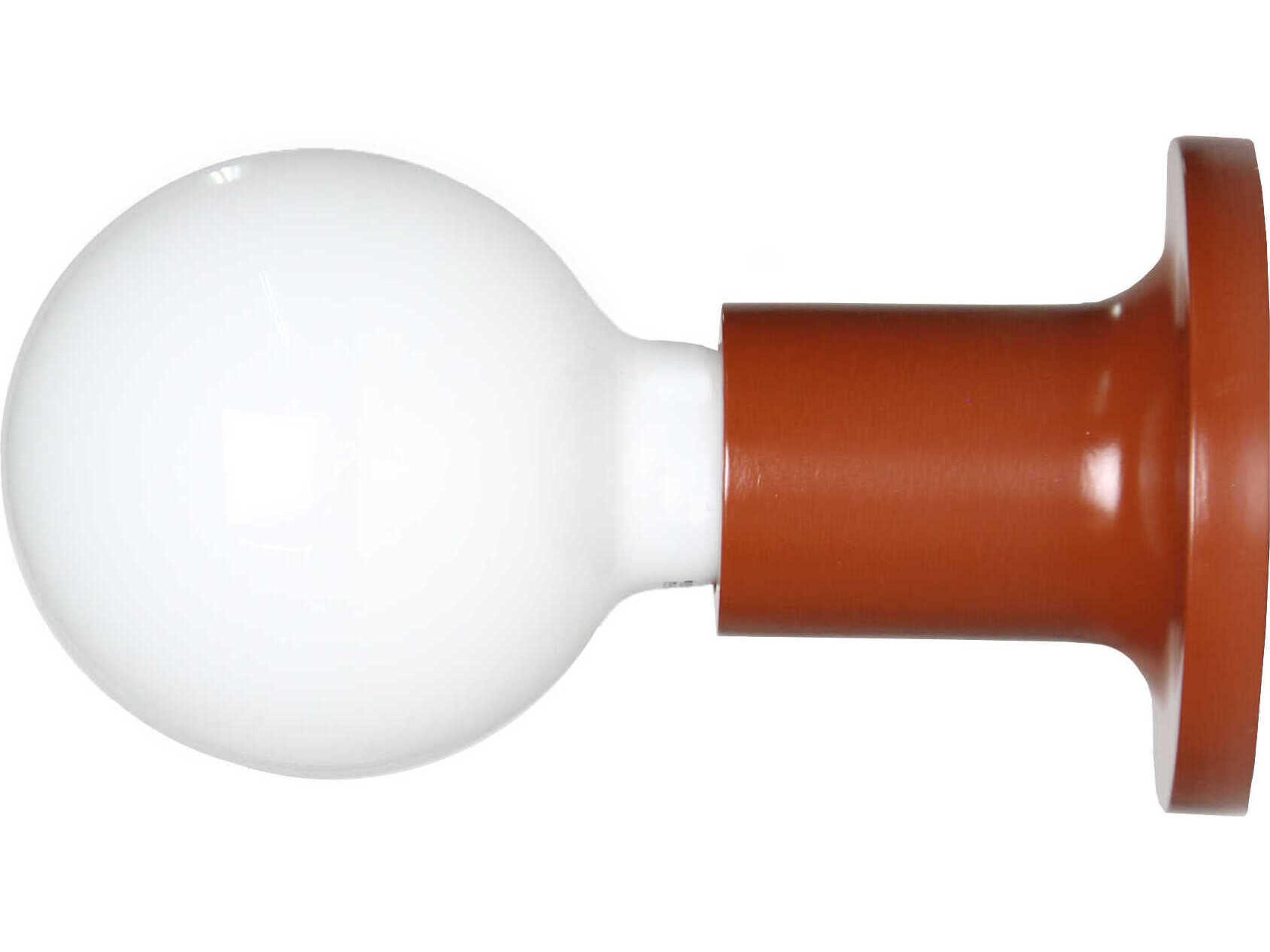 Carpyen Punt 1-Light Terracota Red Wall Sconce