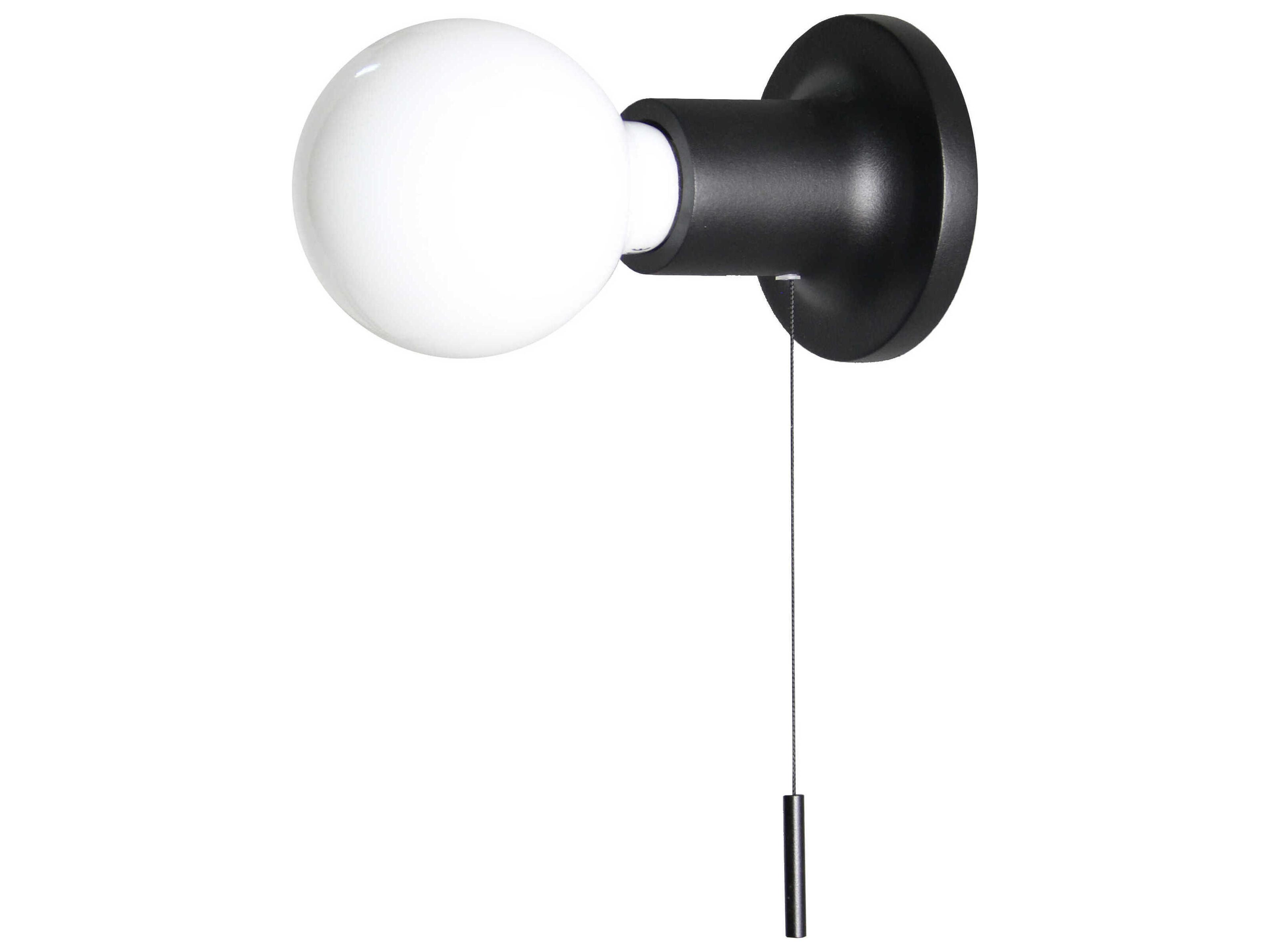 Carpyen Punt 1-Light Black Wall Sconce