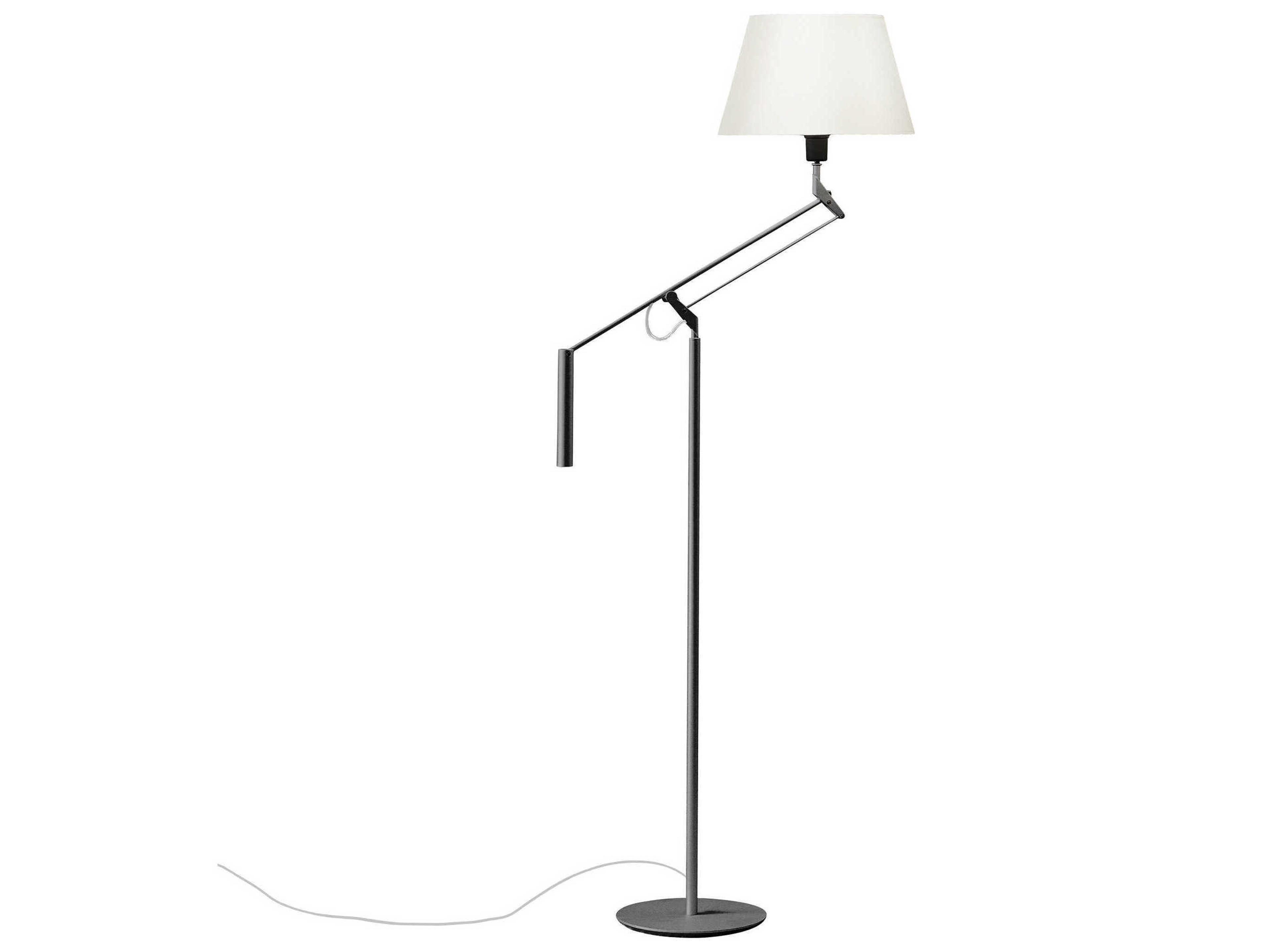 Carpyen Galilea Stone Grey White Cotton Floor Lamp