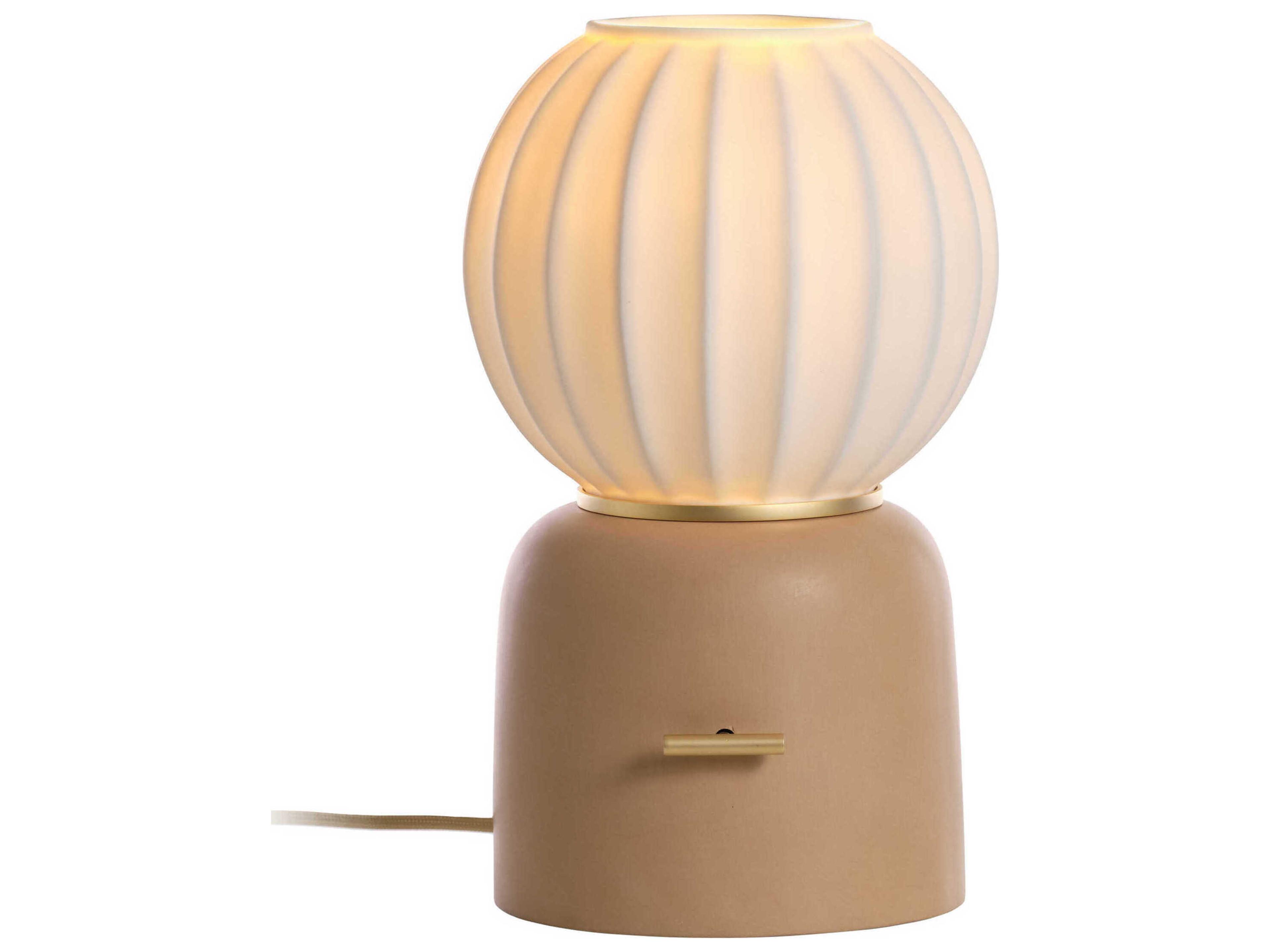Carpyen Mei Rose Gold Brown Table Lamp