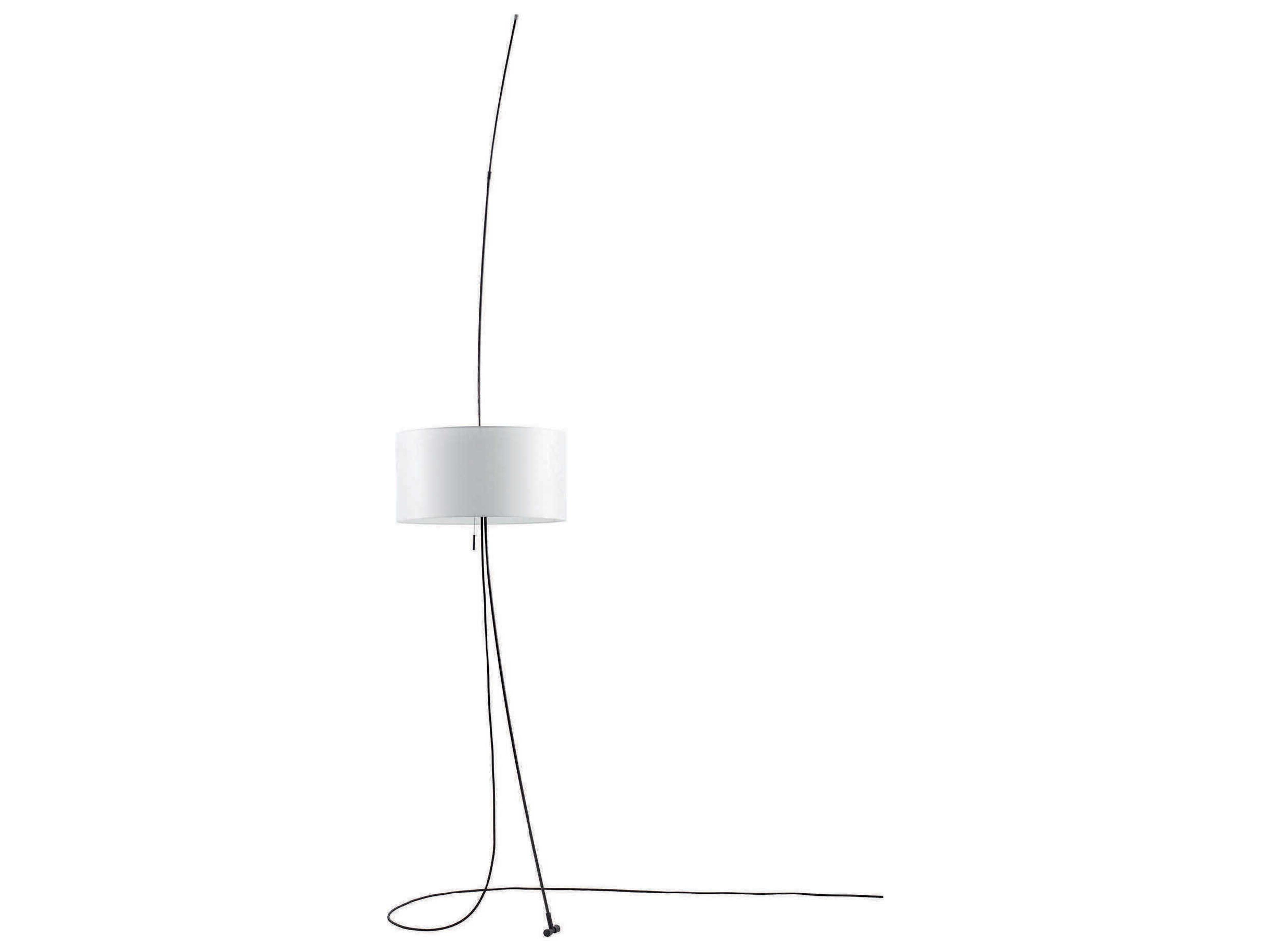 Carpyen Totora Black White Cotton Floor Lamp