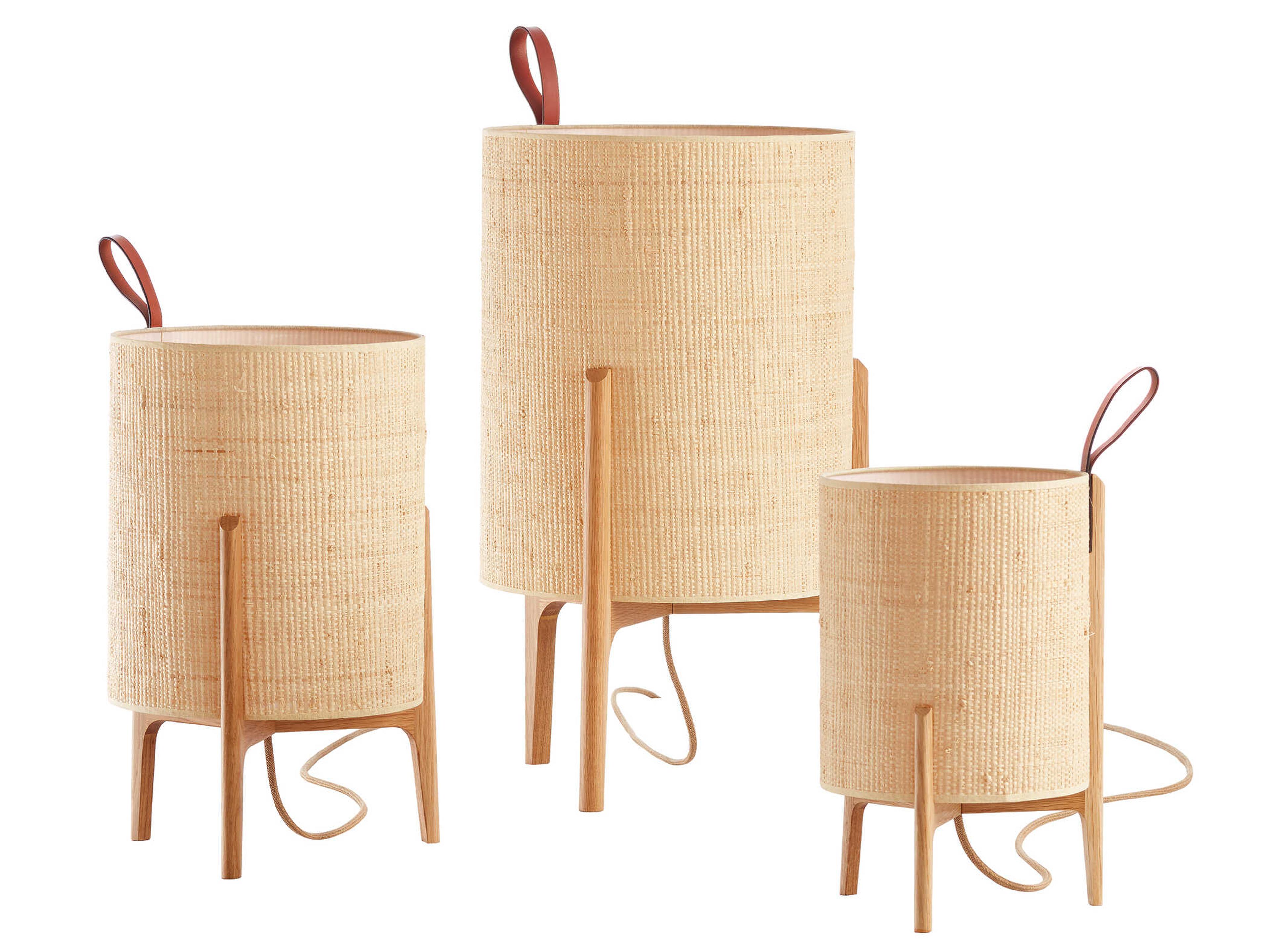 Carpyen Greta Natural Oak Brown Table Lamp