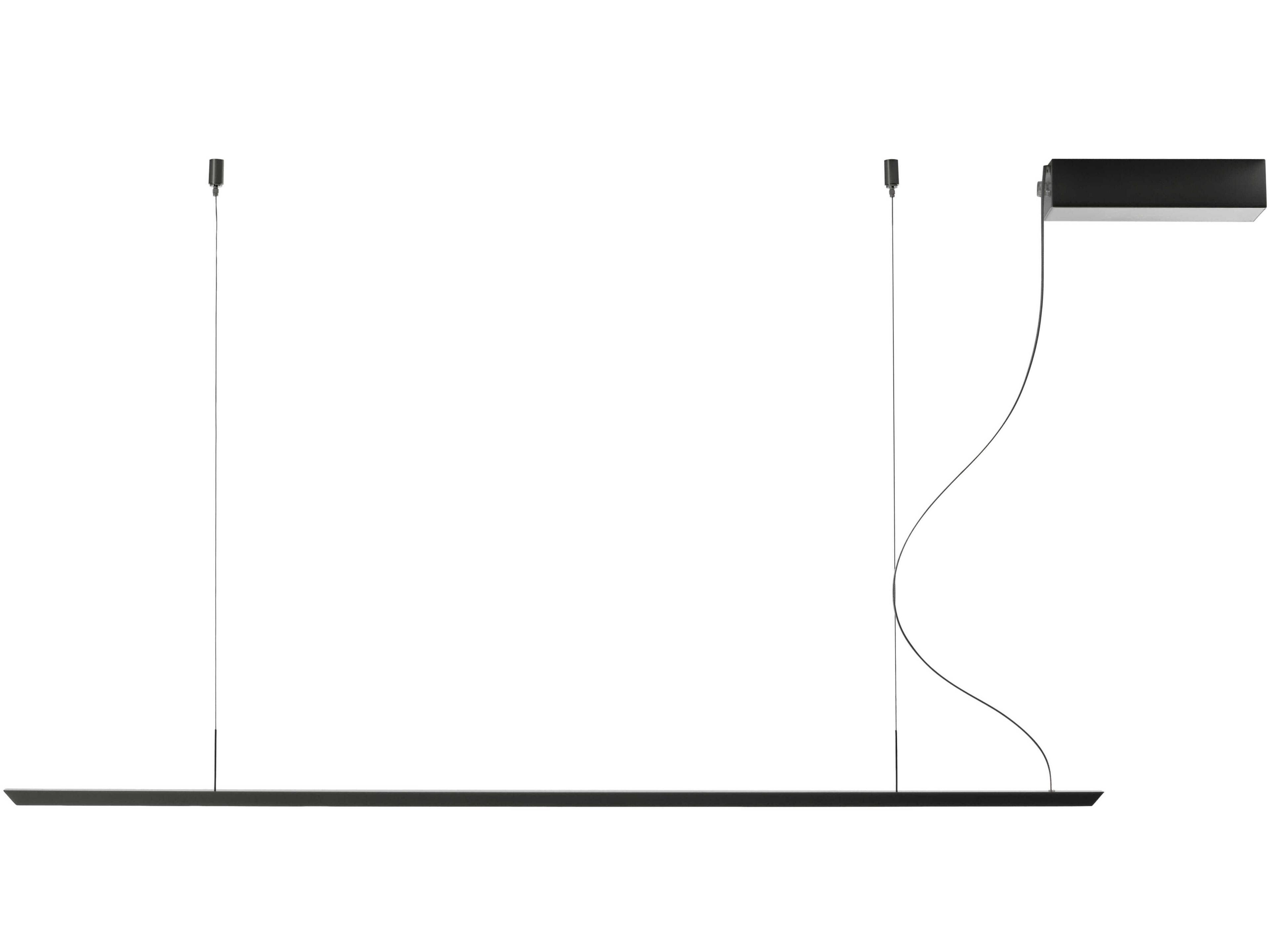 Carpyen Lineal 1-Light Nickel LED Linear Island Pendant