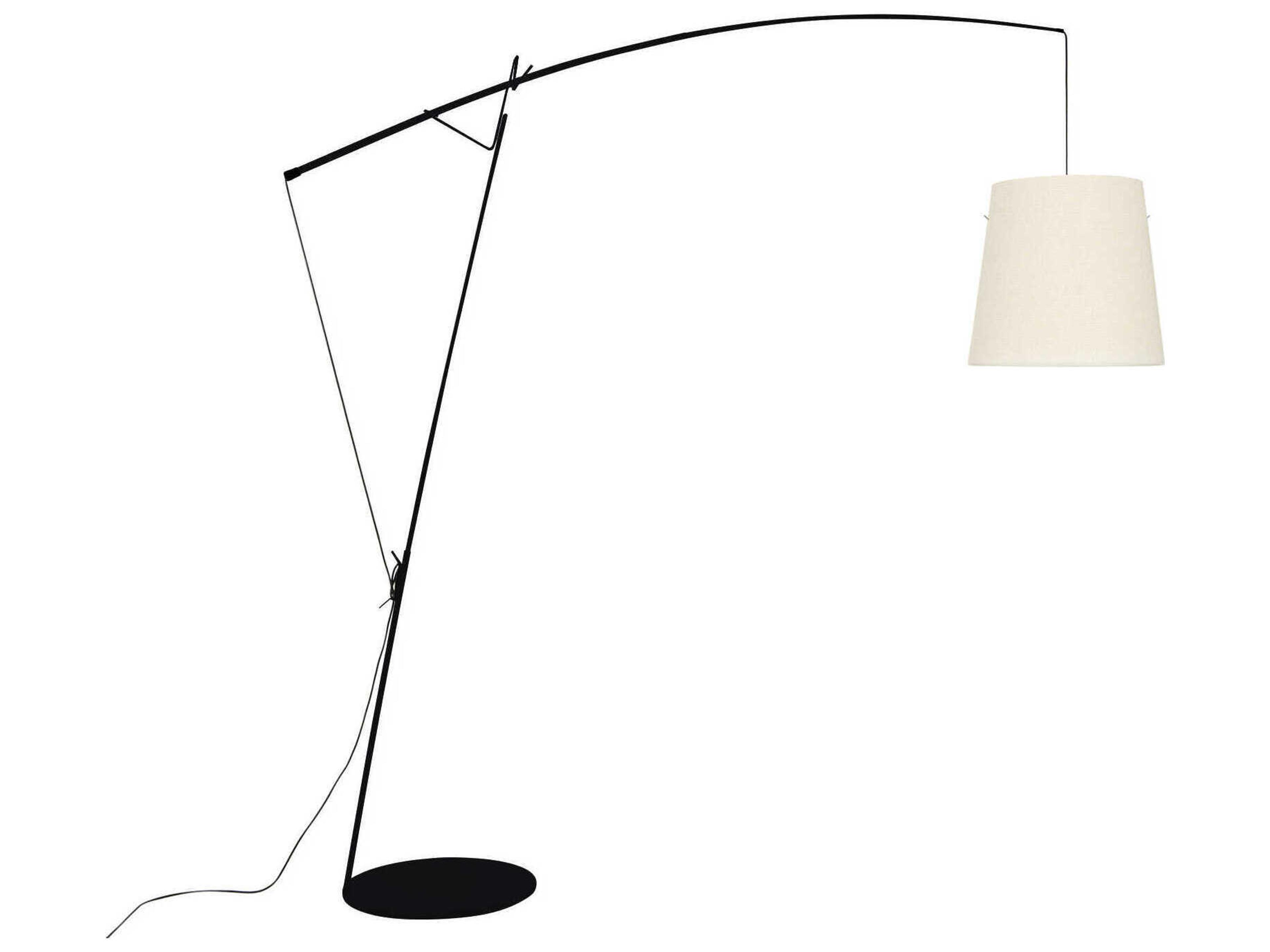 Carpyen Robin Black Chrome LED Floor Lamp
