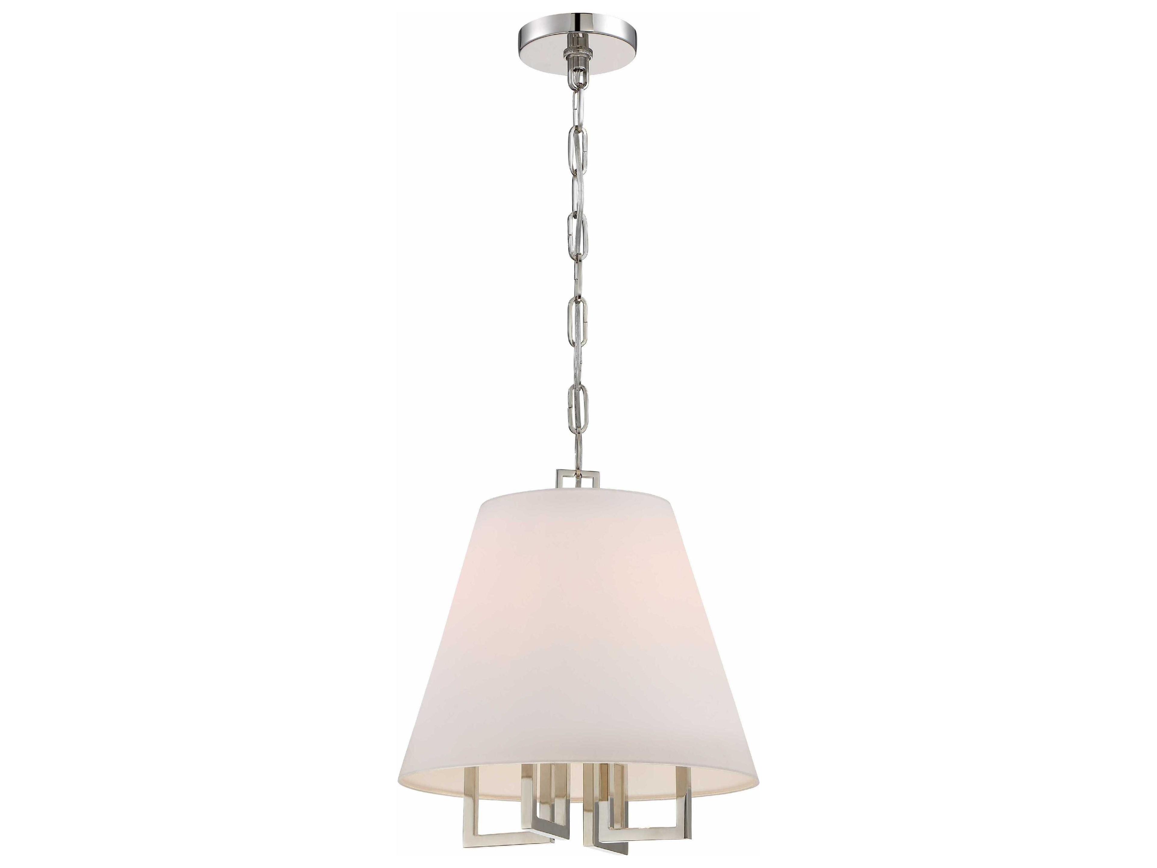 Crystorama Westwood 4-Light Polished Nickel Candelabra Empire Chandelier