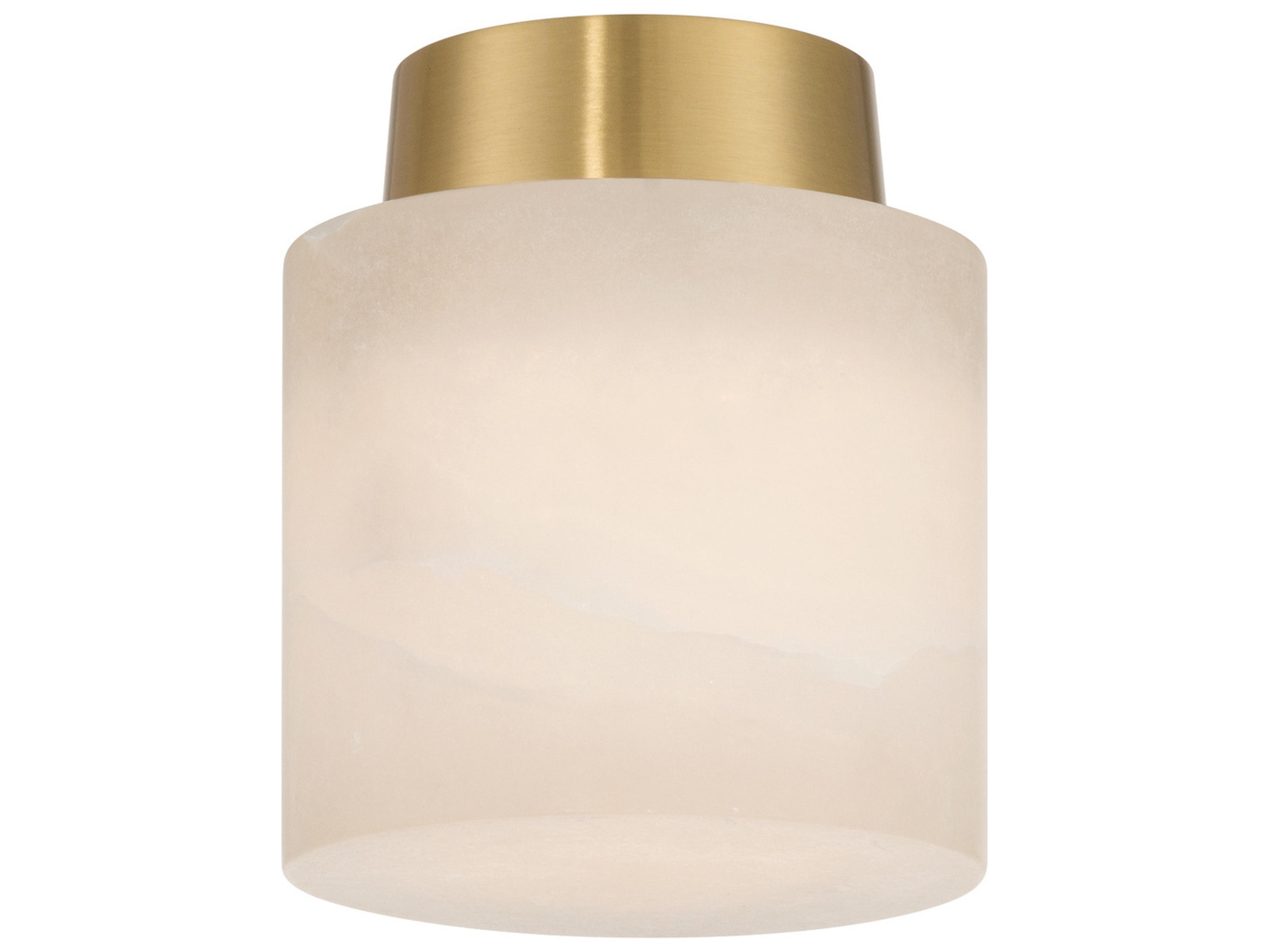 Crystorama Acme 1-Light Gold Semi Flush Mount