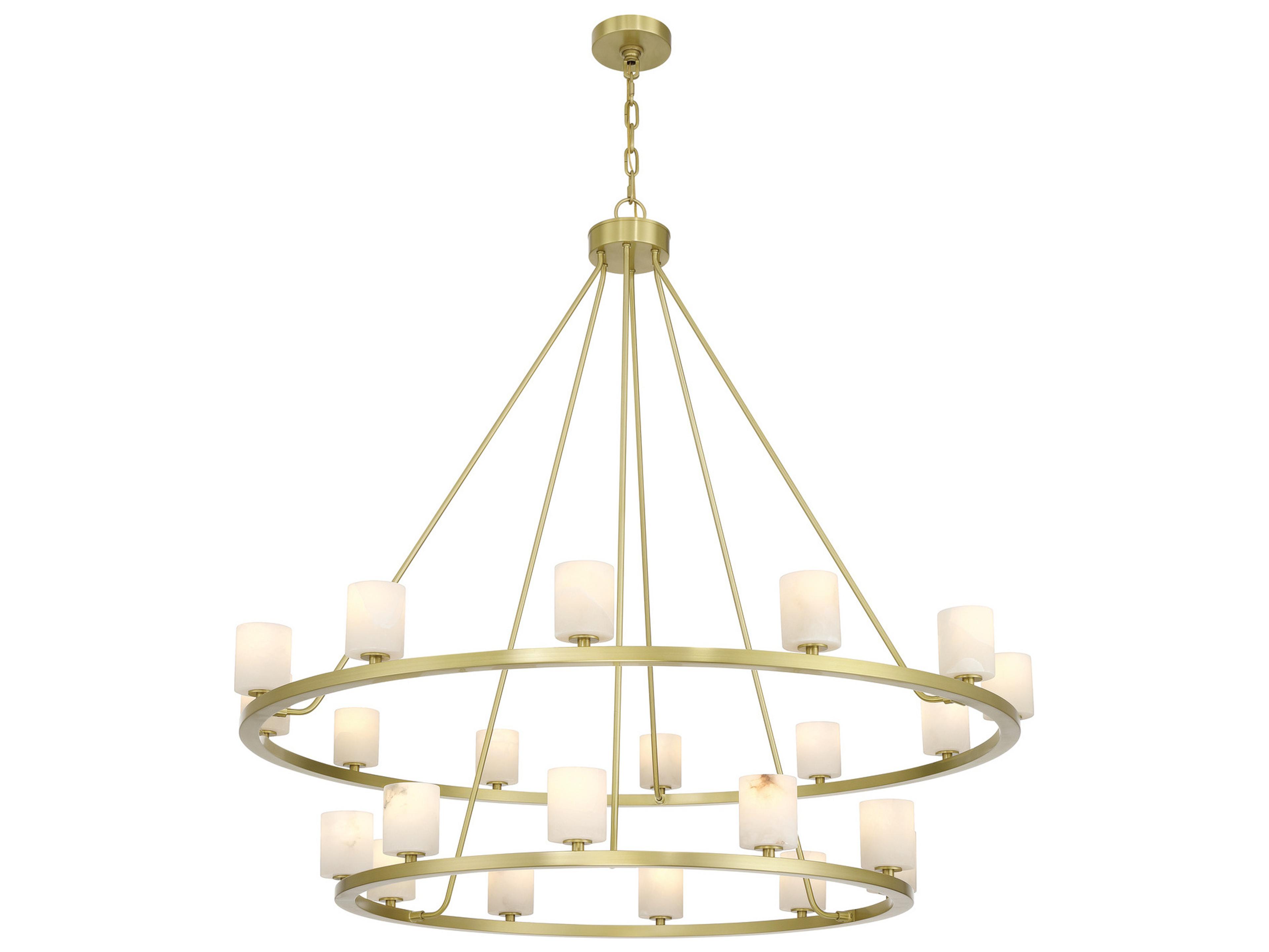 Crystorama Aragon 22-Light Gold Tiered Chandelier