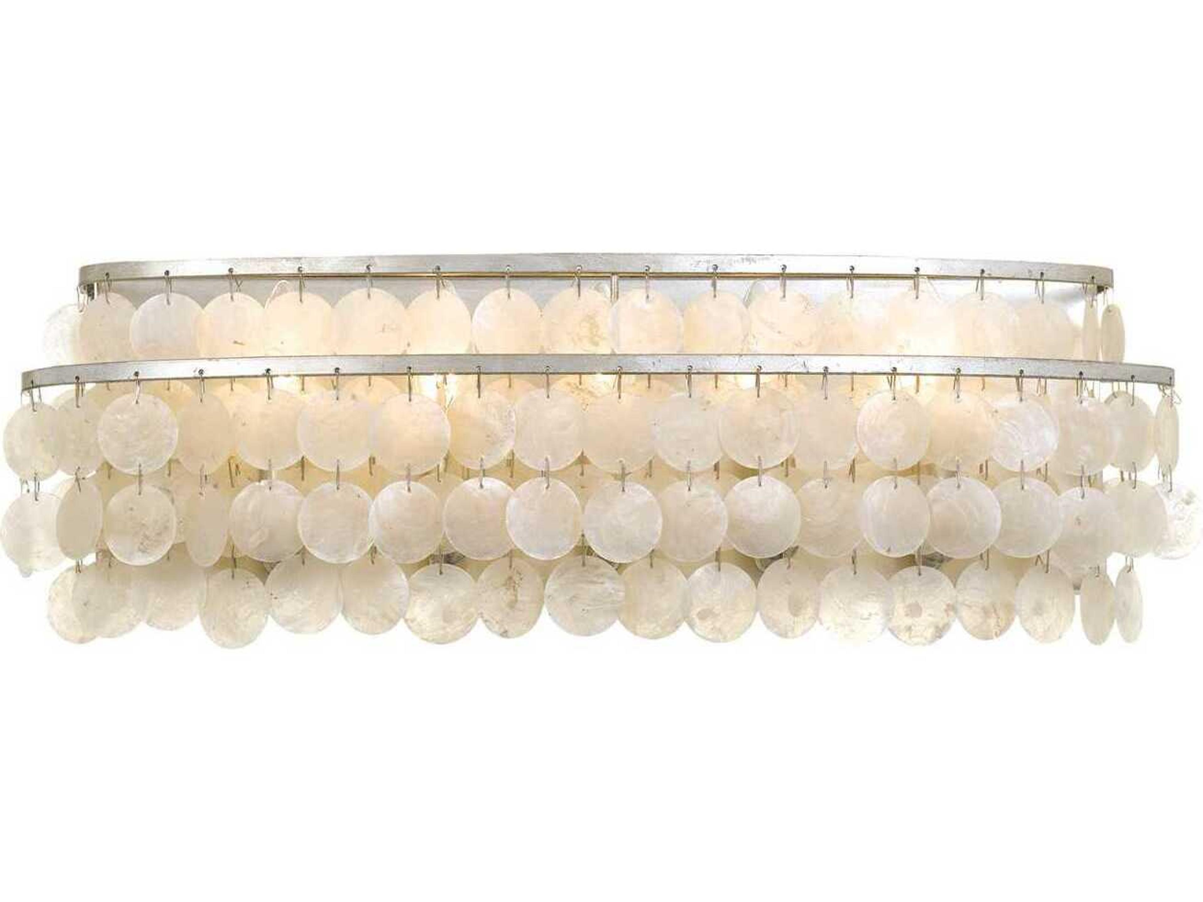 Crystorama Brielle 5-Light Antique Silver Vanity Light