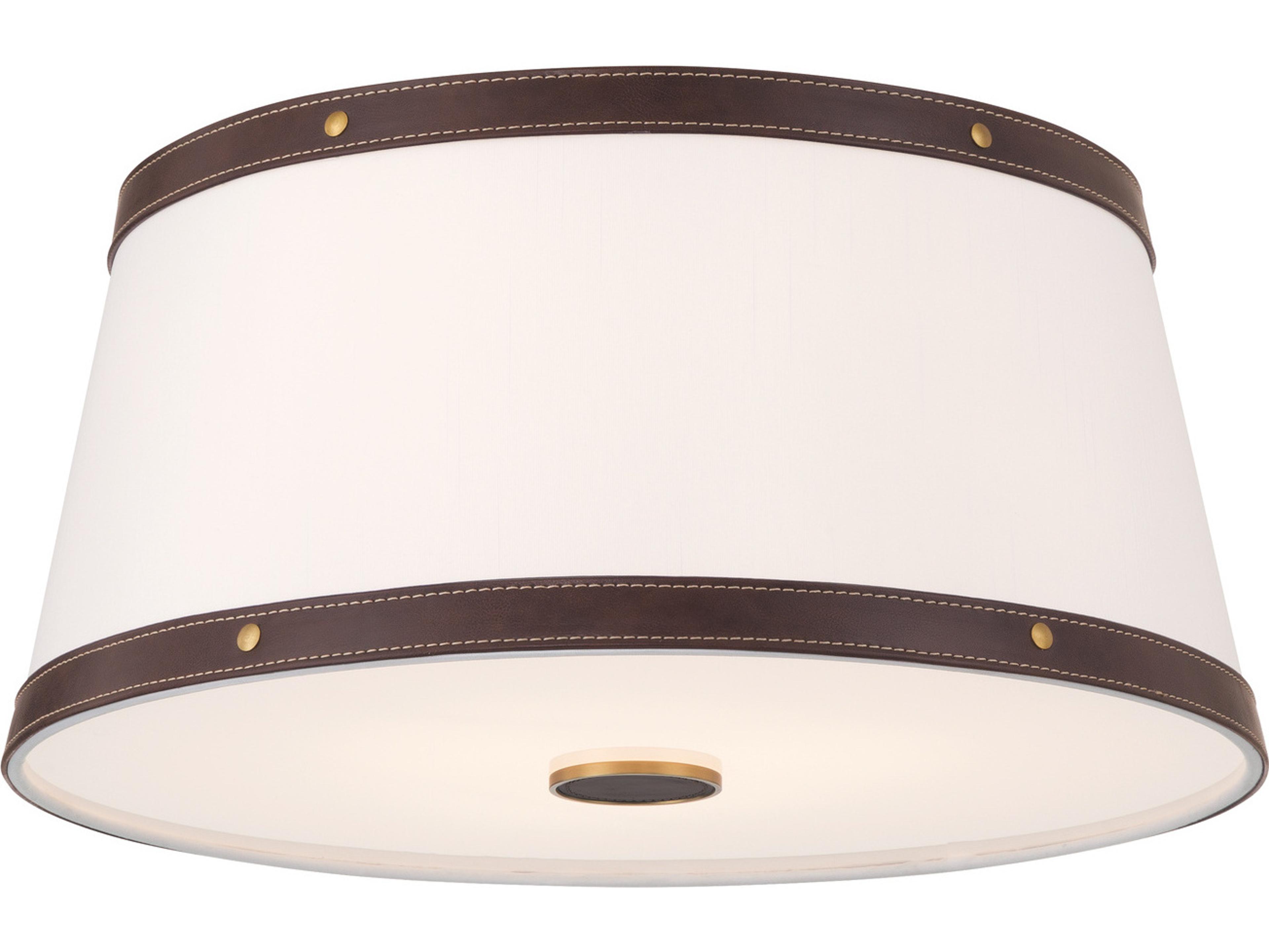 Crystorama Callahan 3-Light Brown Flush Mount