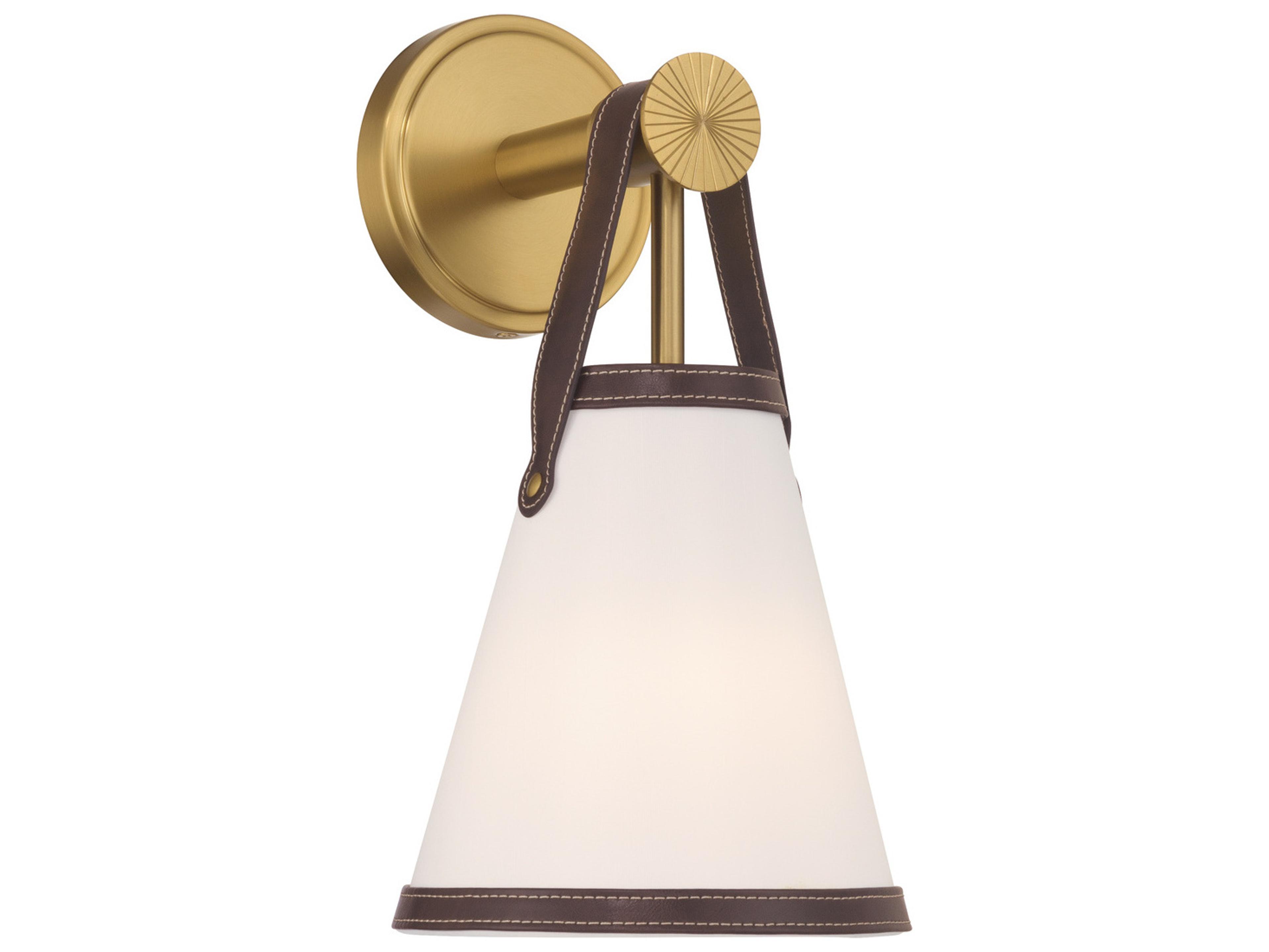 Crystorama Callahan 1-Light Brown Wall Sconce