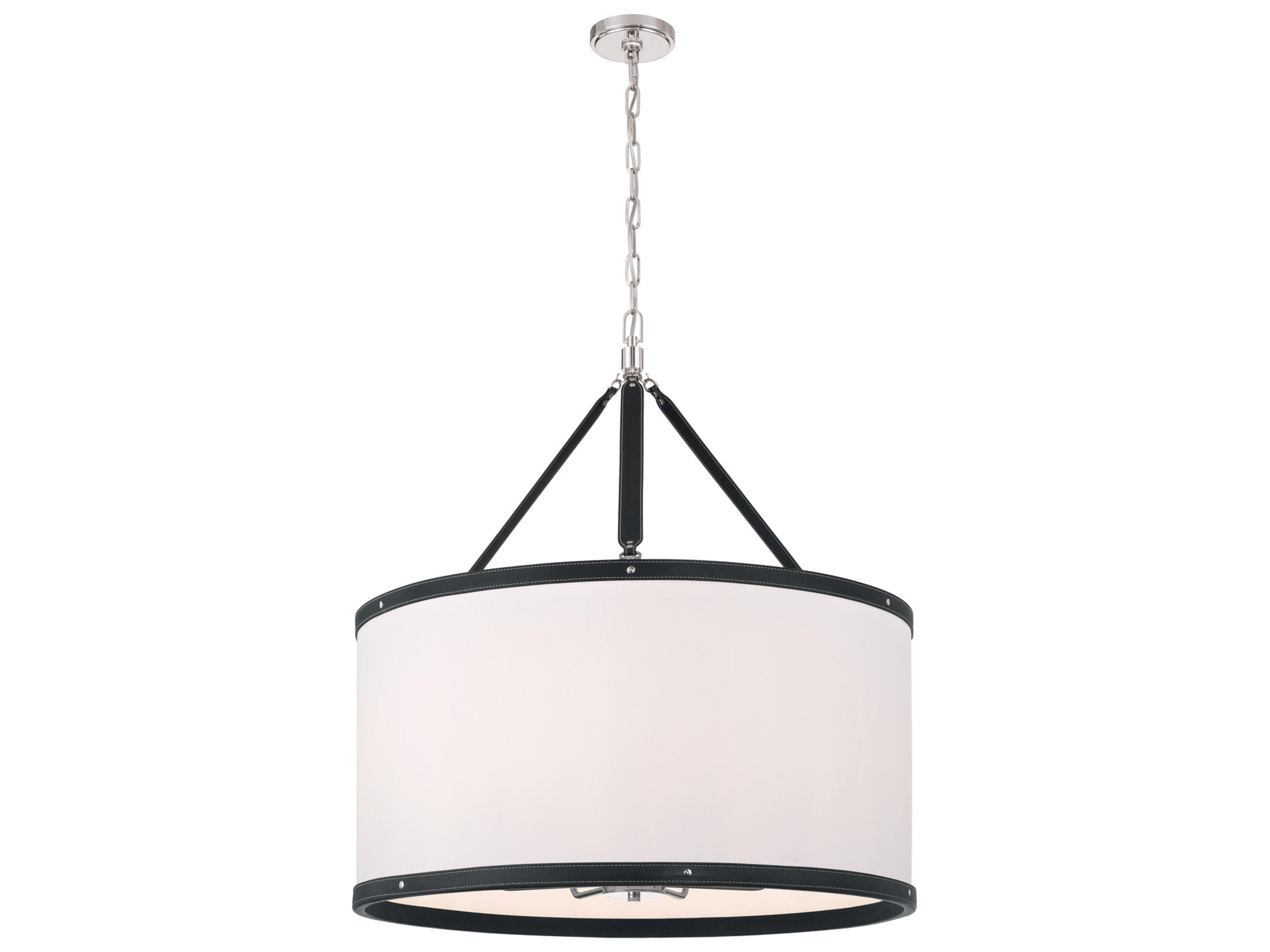 Crystorama Callahan 8-Light Black Pendant