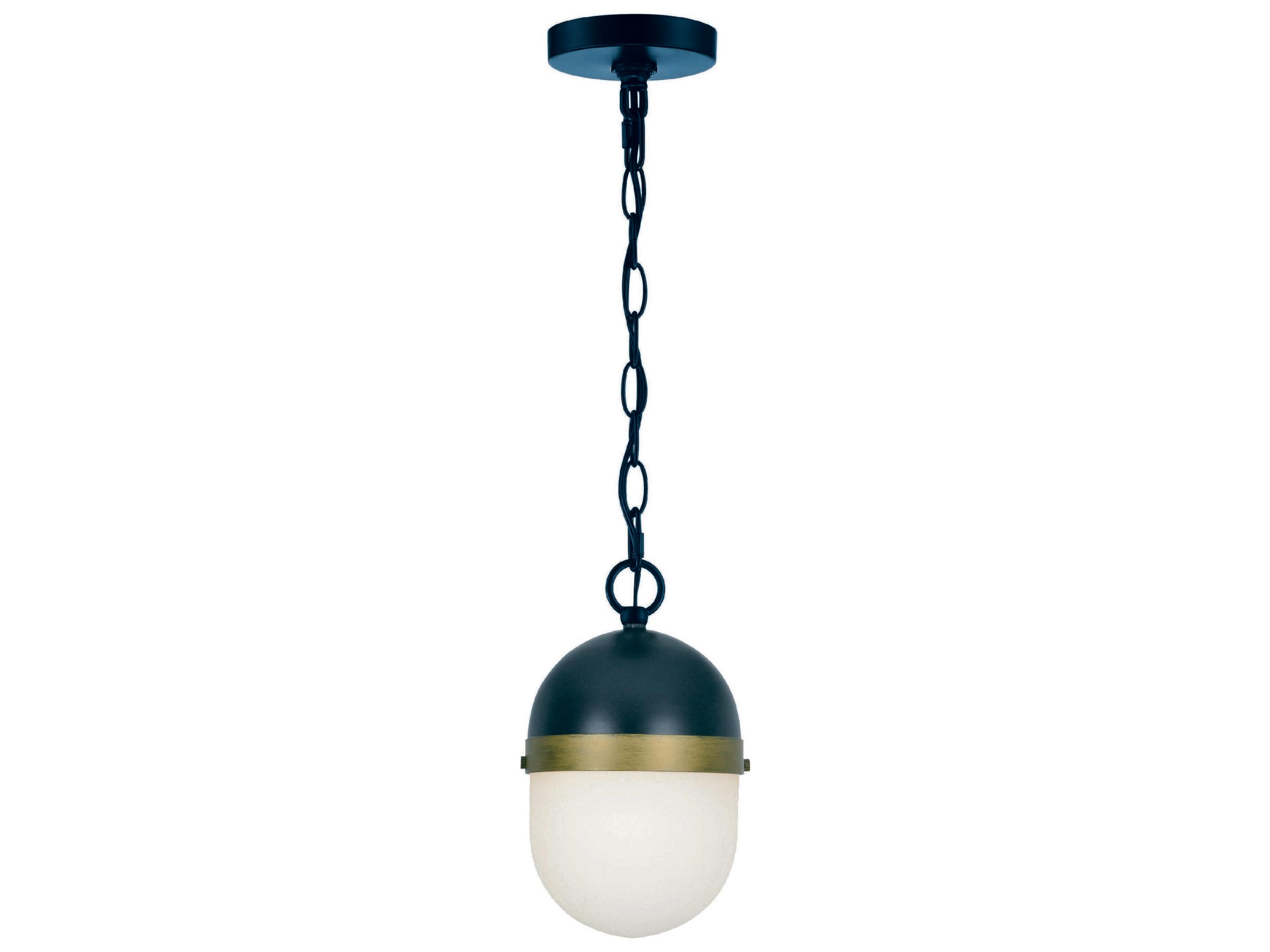 Crystorama Capsule Glass Outdoor Hanging Light