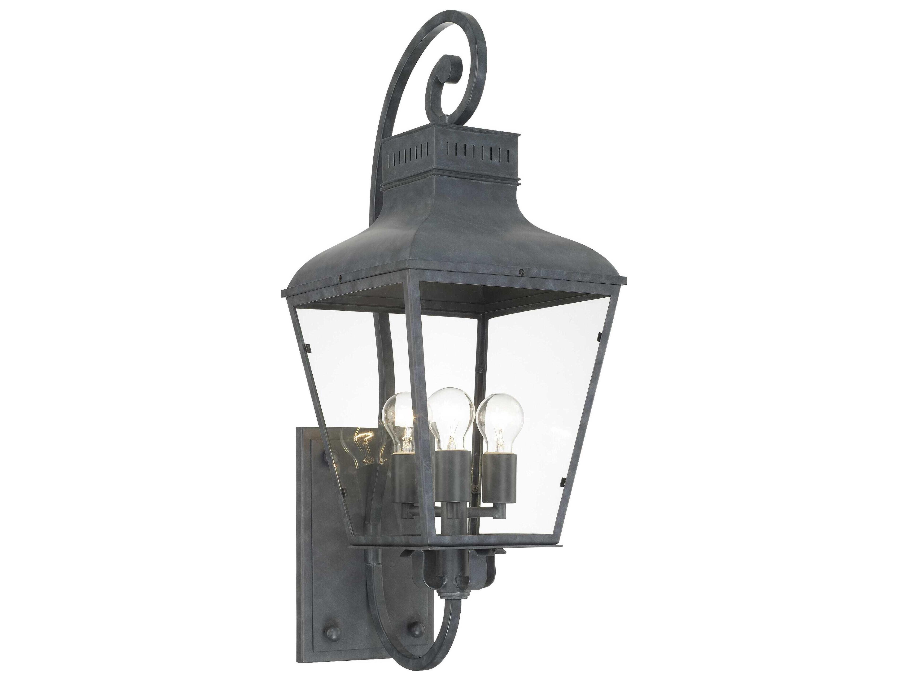 Crystorama Dumont 3 - Light Outdoor Wall Light