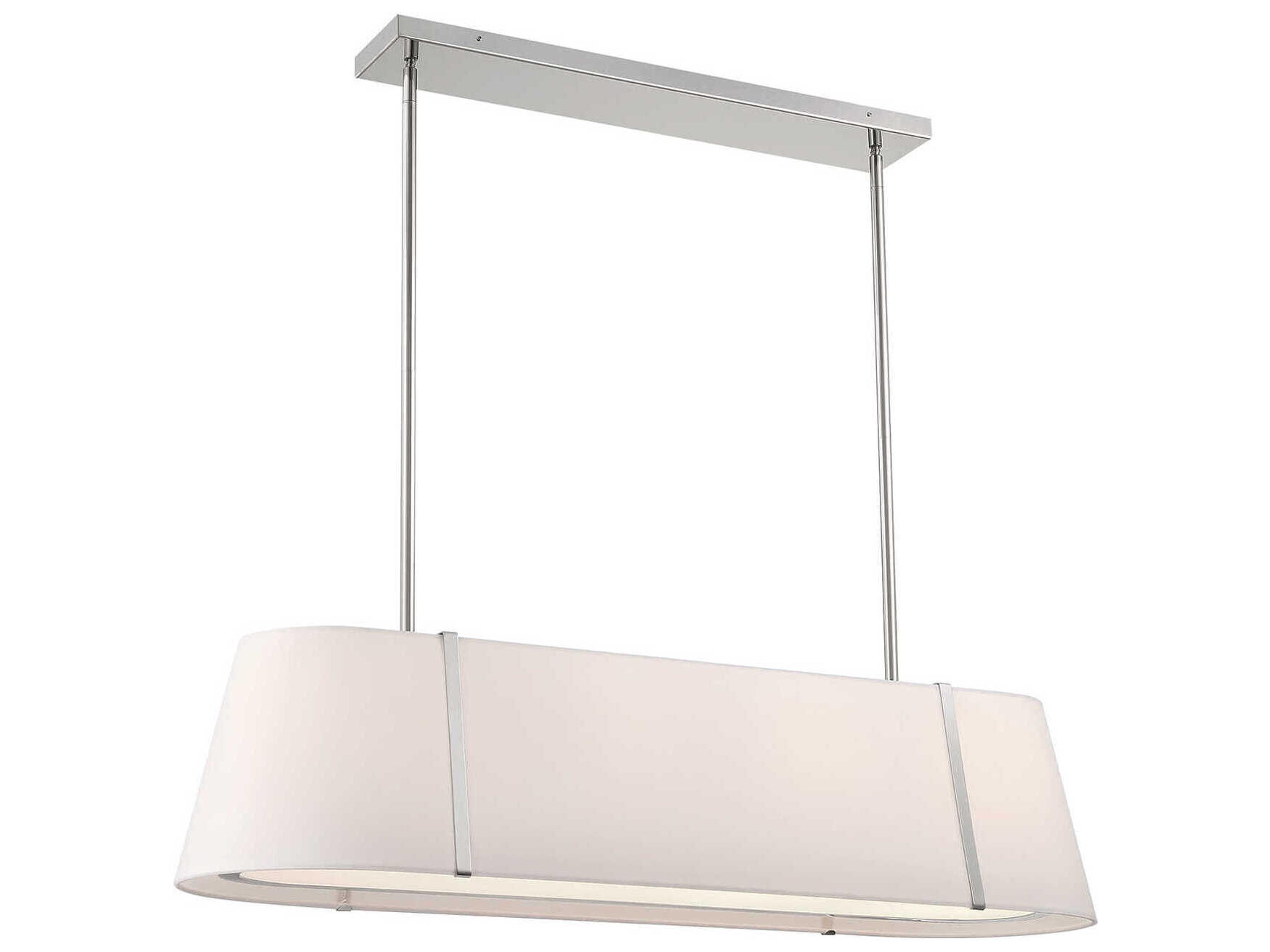 Crystorama Fulton 4-Light Polished Nickel Island Pendant