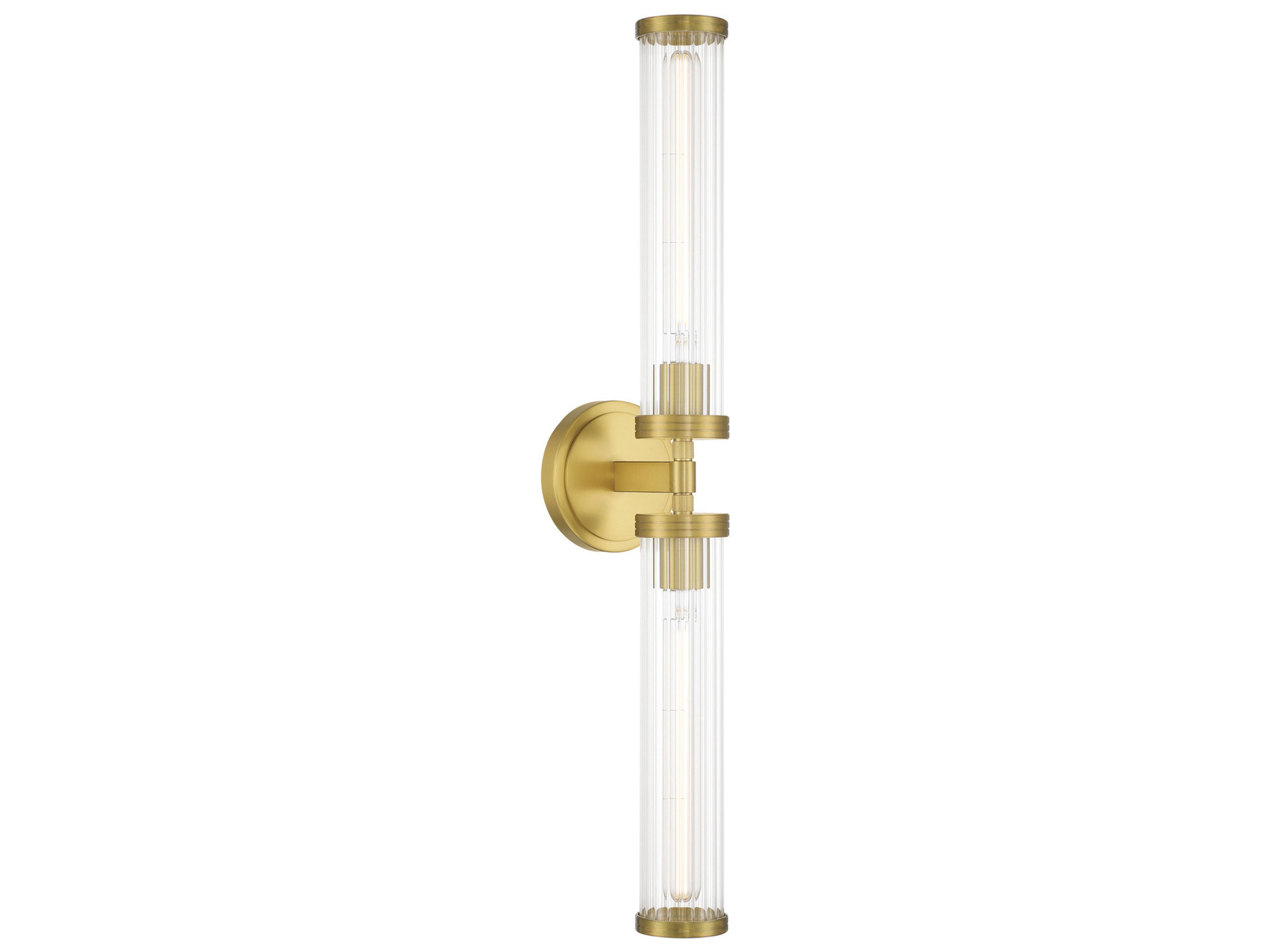 Crystorama Jarvis 2-Light Gold Vanity Light