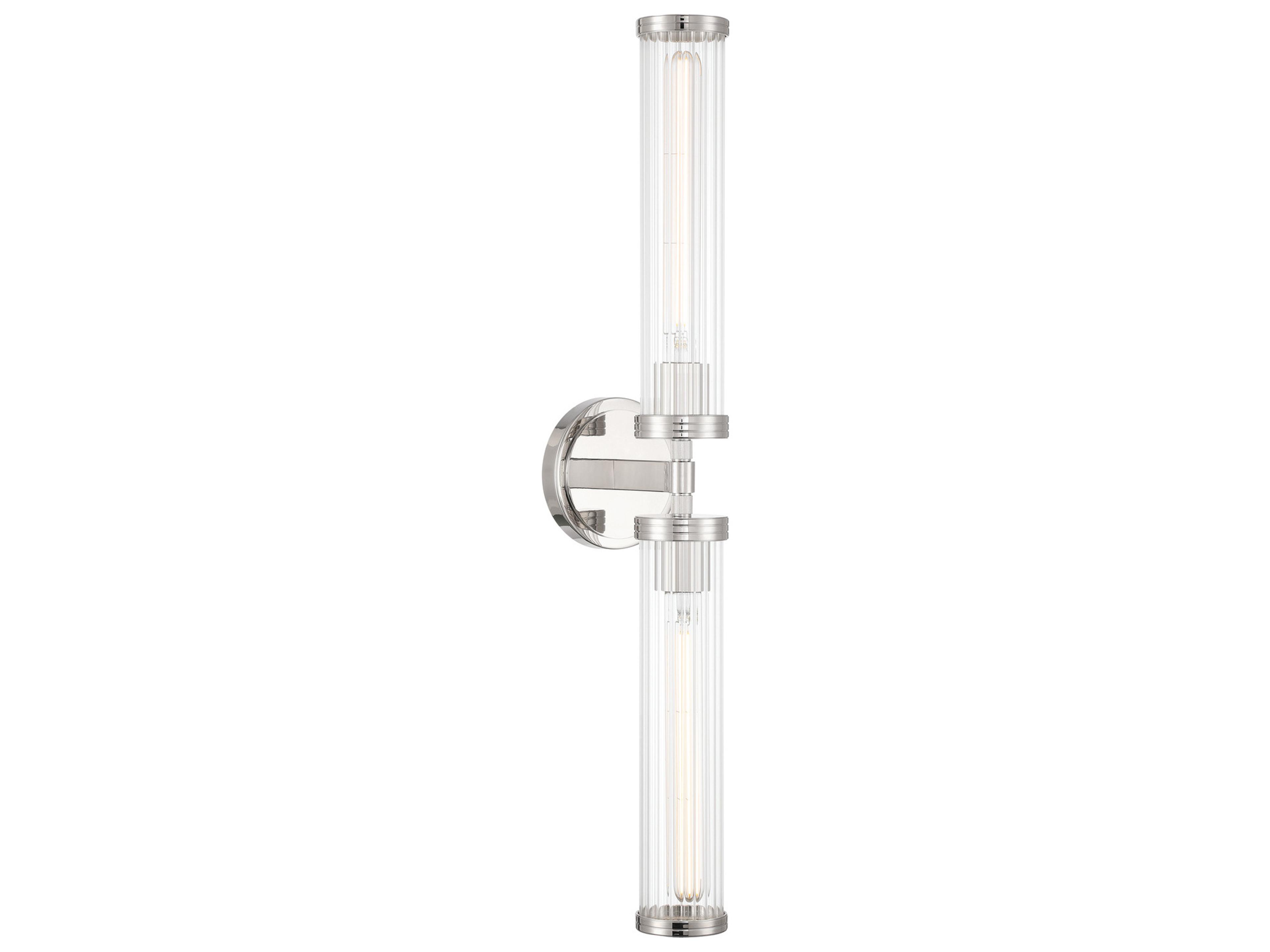 Crystorama Jarvis 2-Light Silver Vanity Light