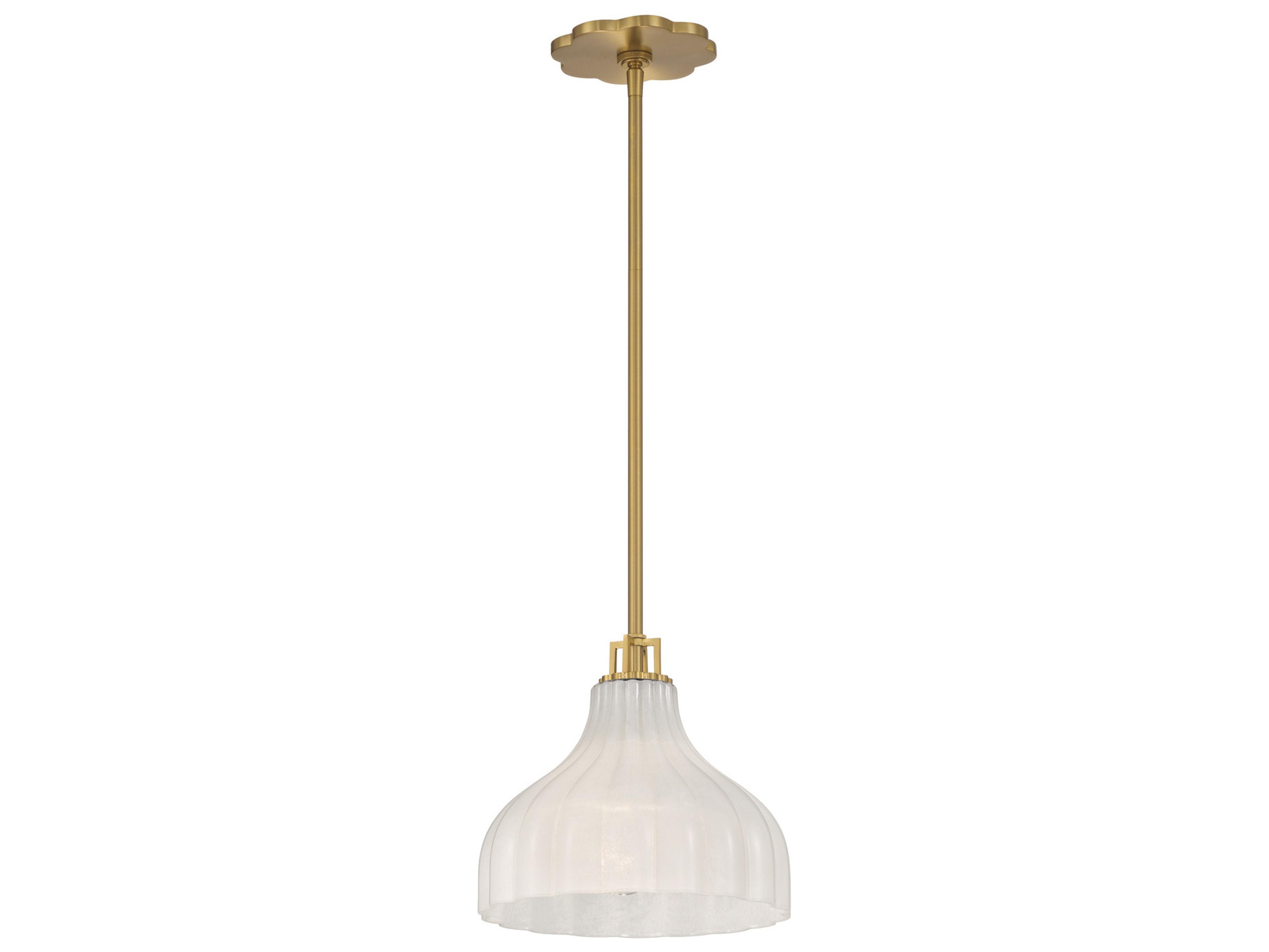 Crystorama Layton 1-Light Gold Mini Pendant