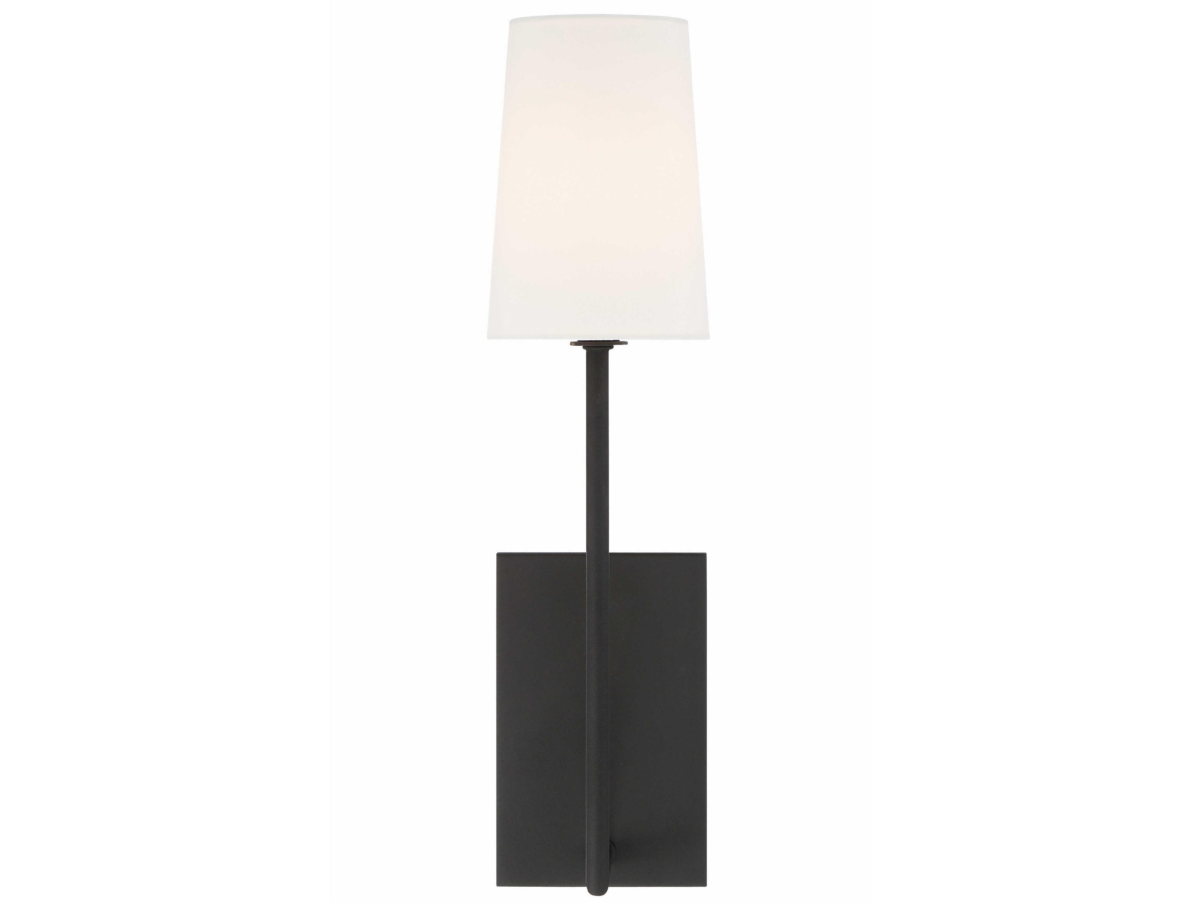 Crystorama Lena 1-Light Black Wall Sconce