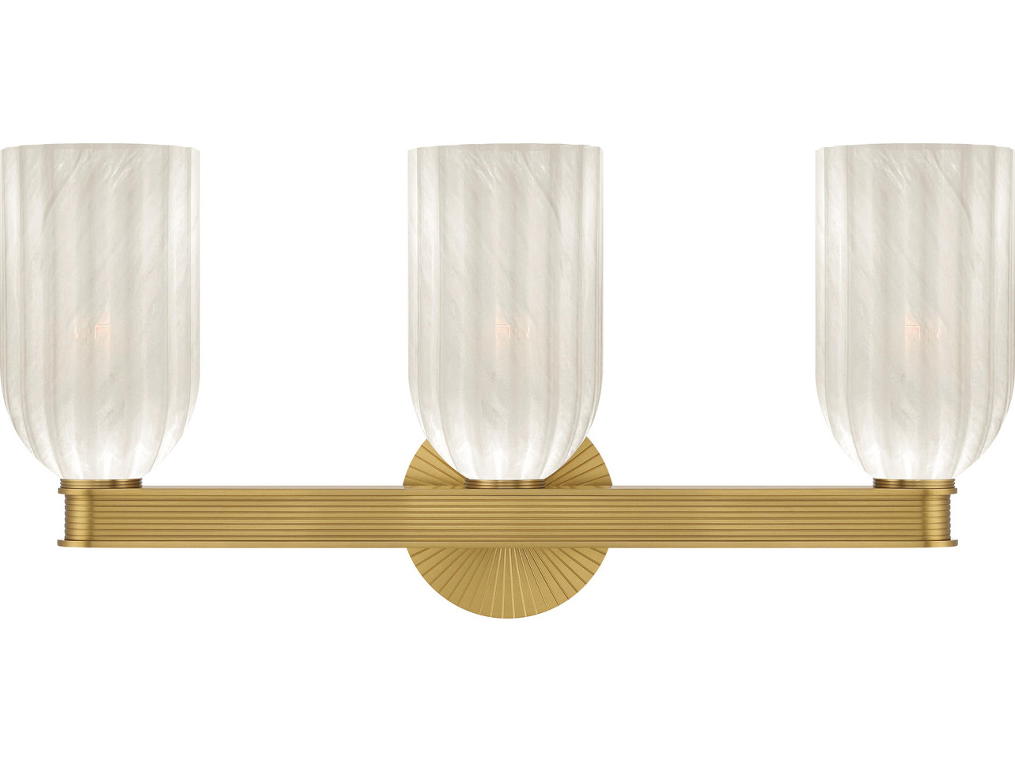 Crystorama Lotus 3-Light Gold Vanity Light