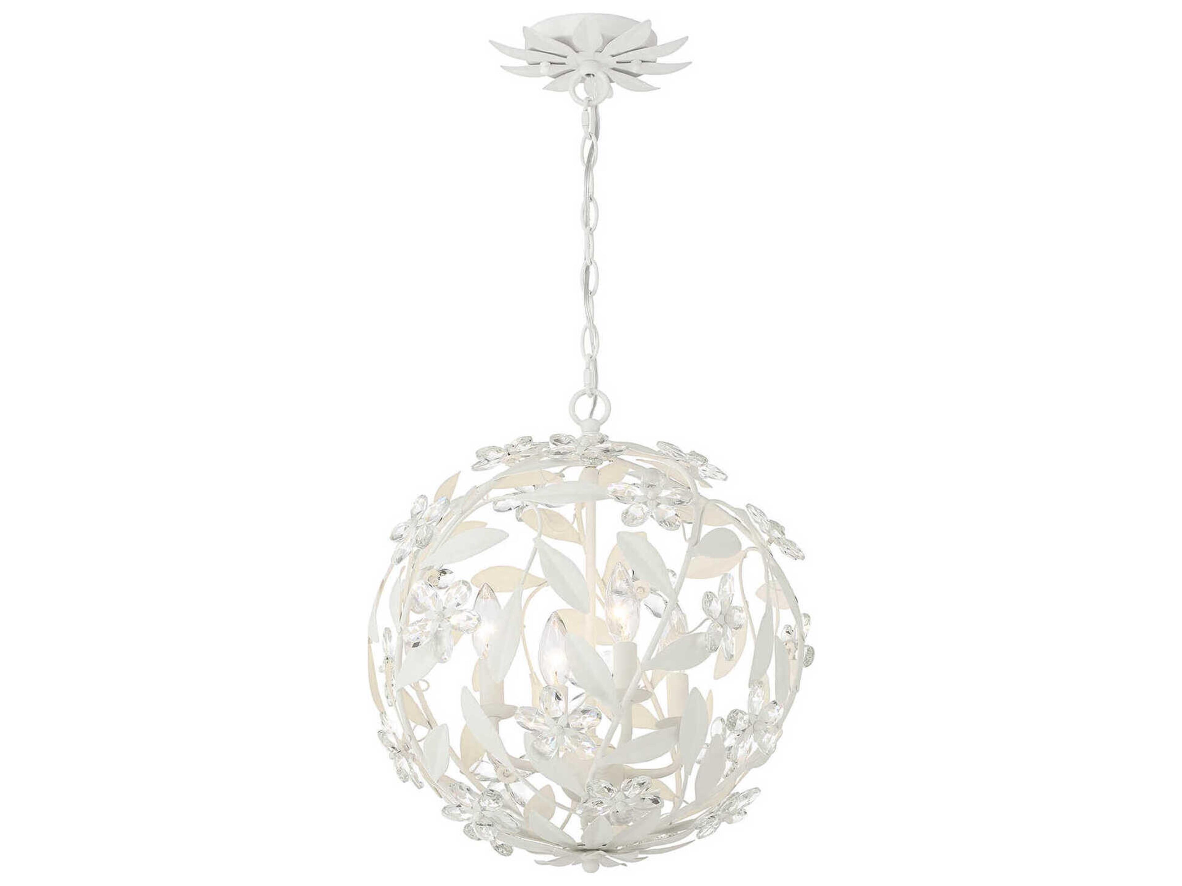Crystorama Marselle 4-Light Matte White Pendant