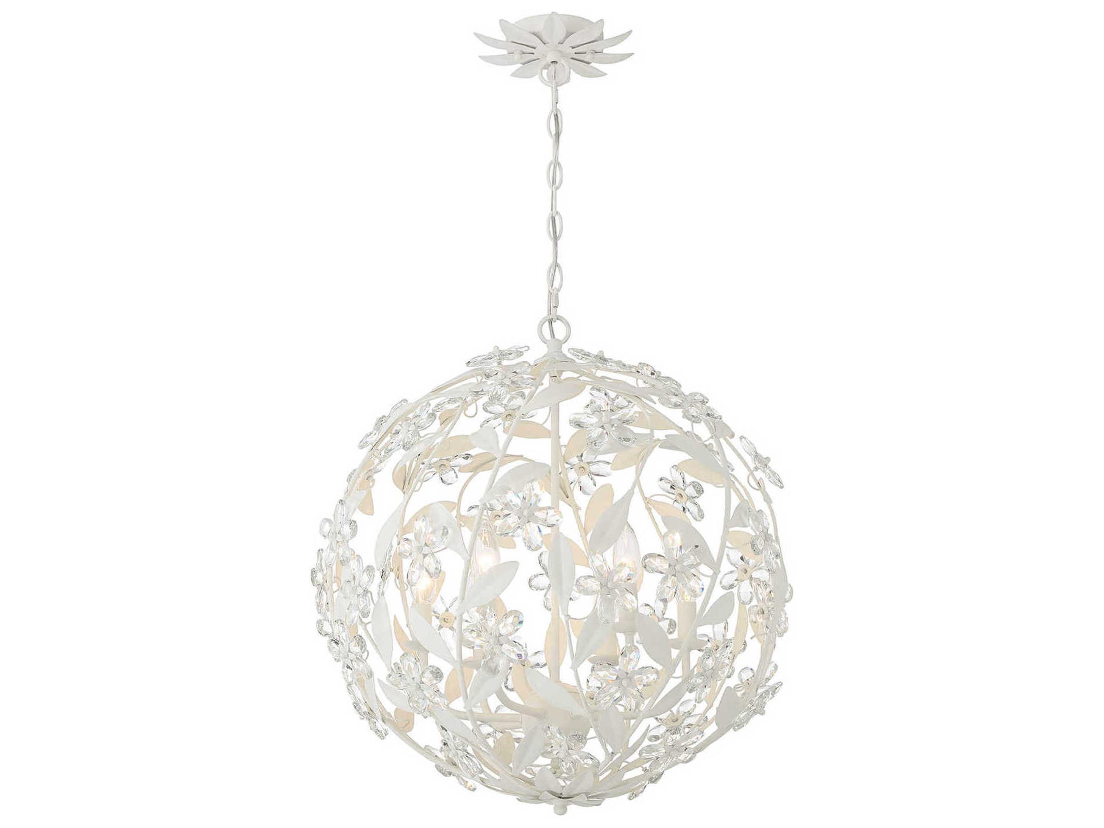 Crystorama Marselle 6-Light Matte White Pendant