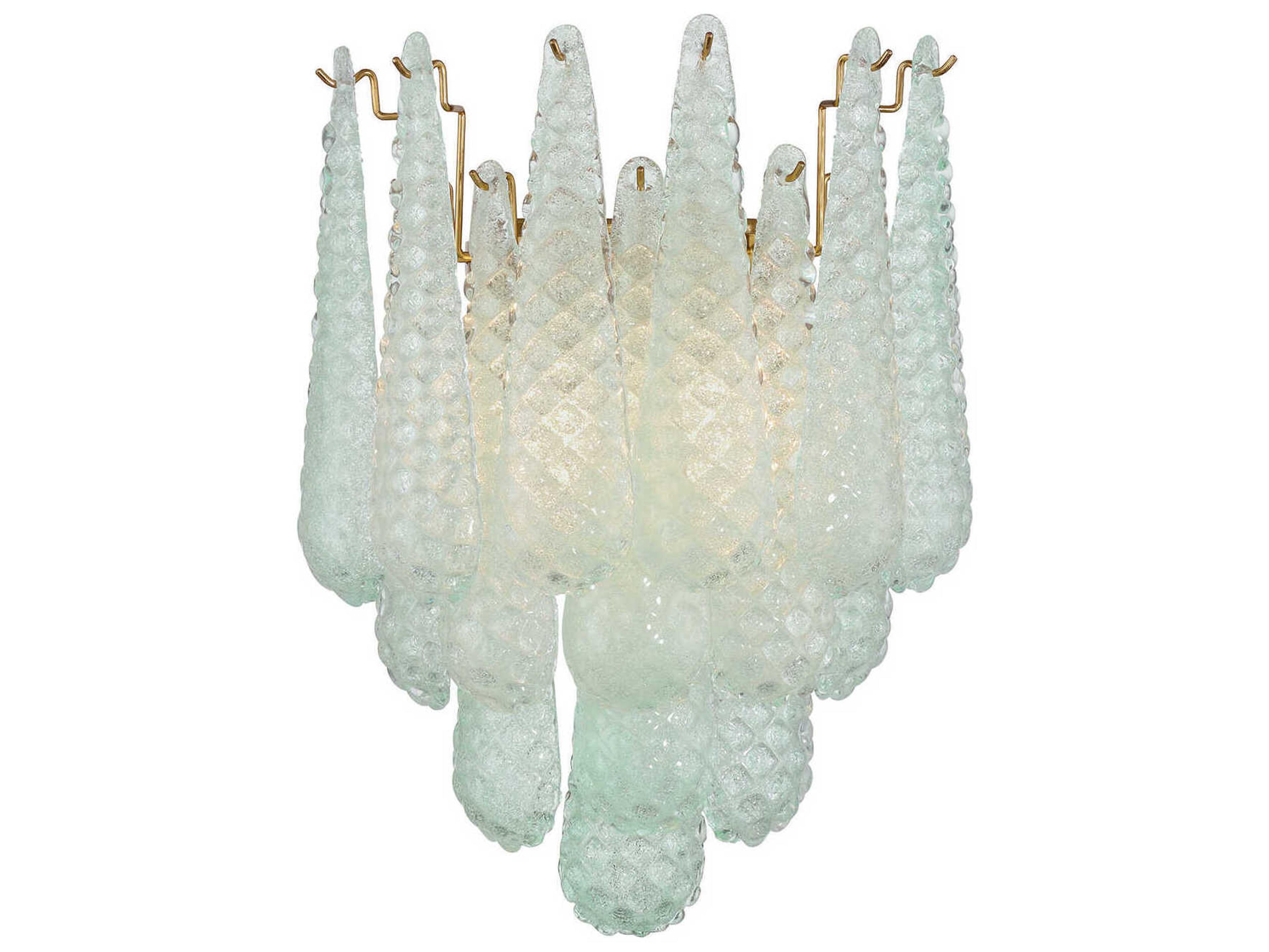 Crystorama Ollie 2-Light Aged Brass Wall Sconce