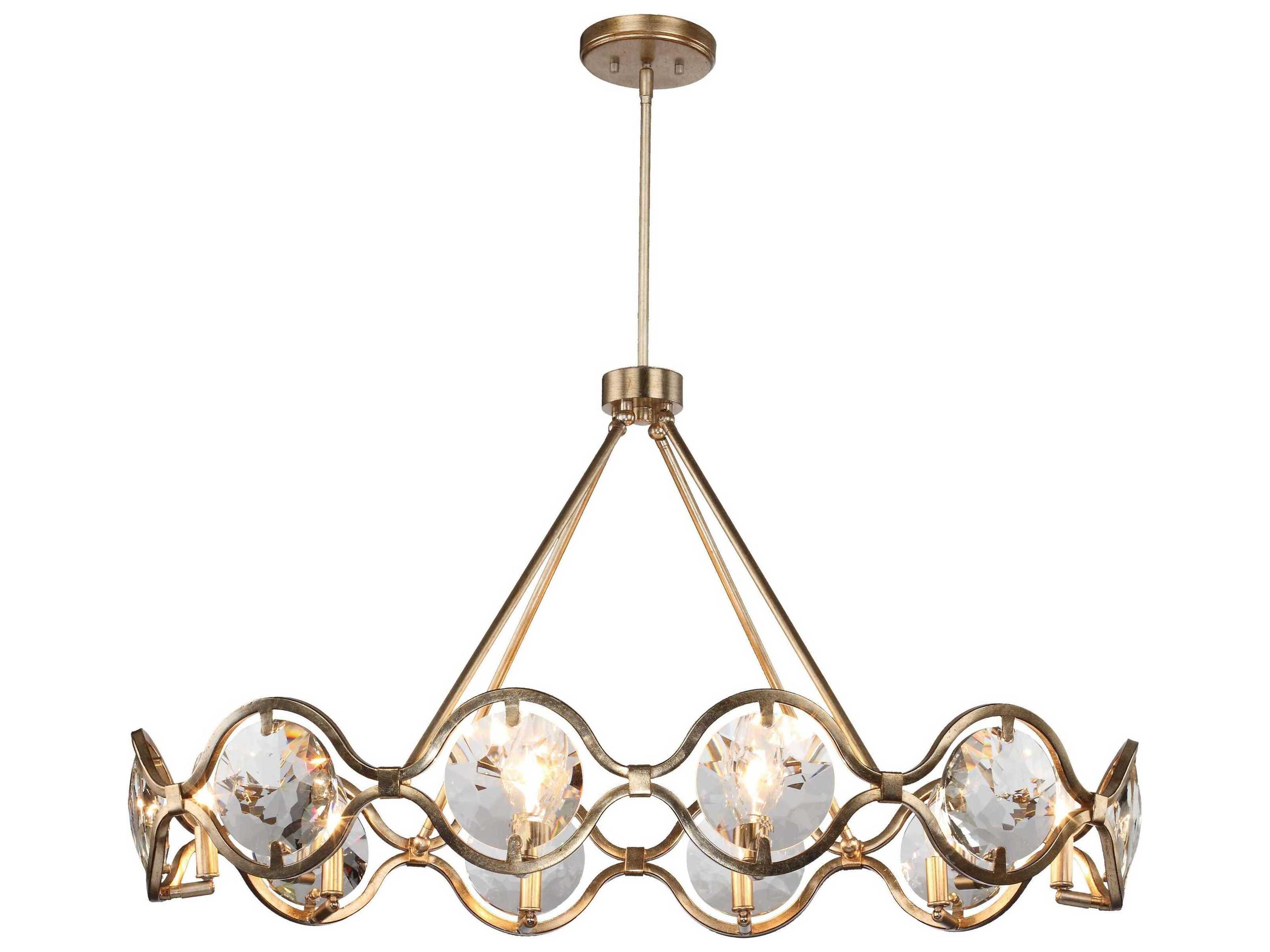 Crystorama Quincy 10-Light Distressed Twilight Brass Crystal Chandelier