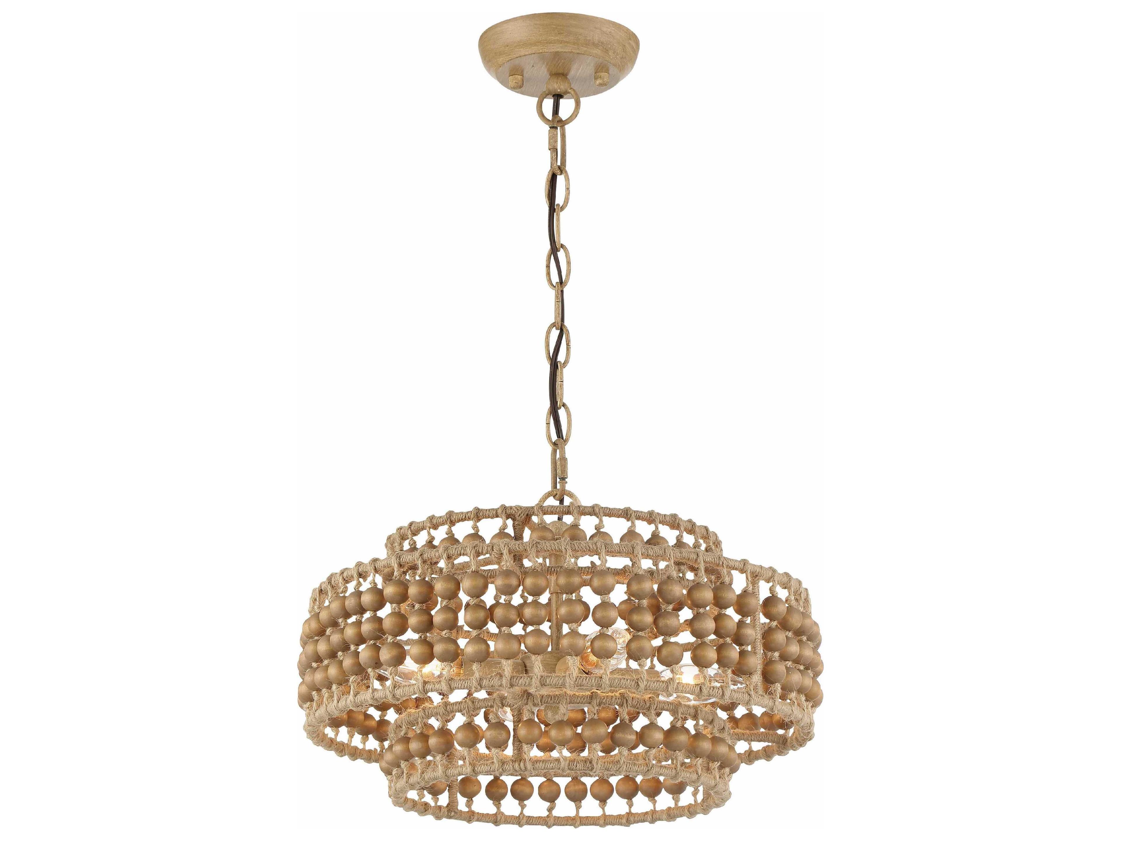 Crystorama Silas 3-Light Burnished Silver Drum Chandelier