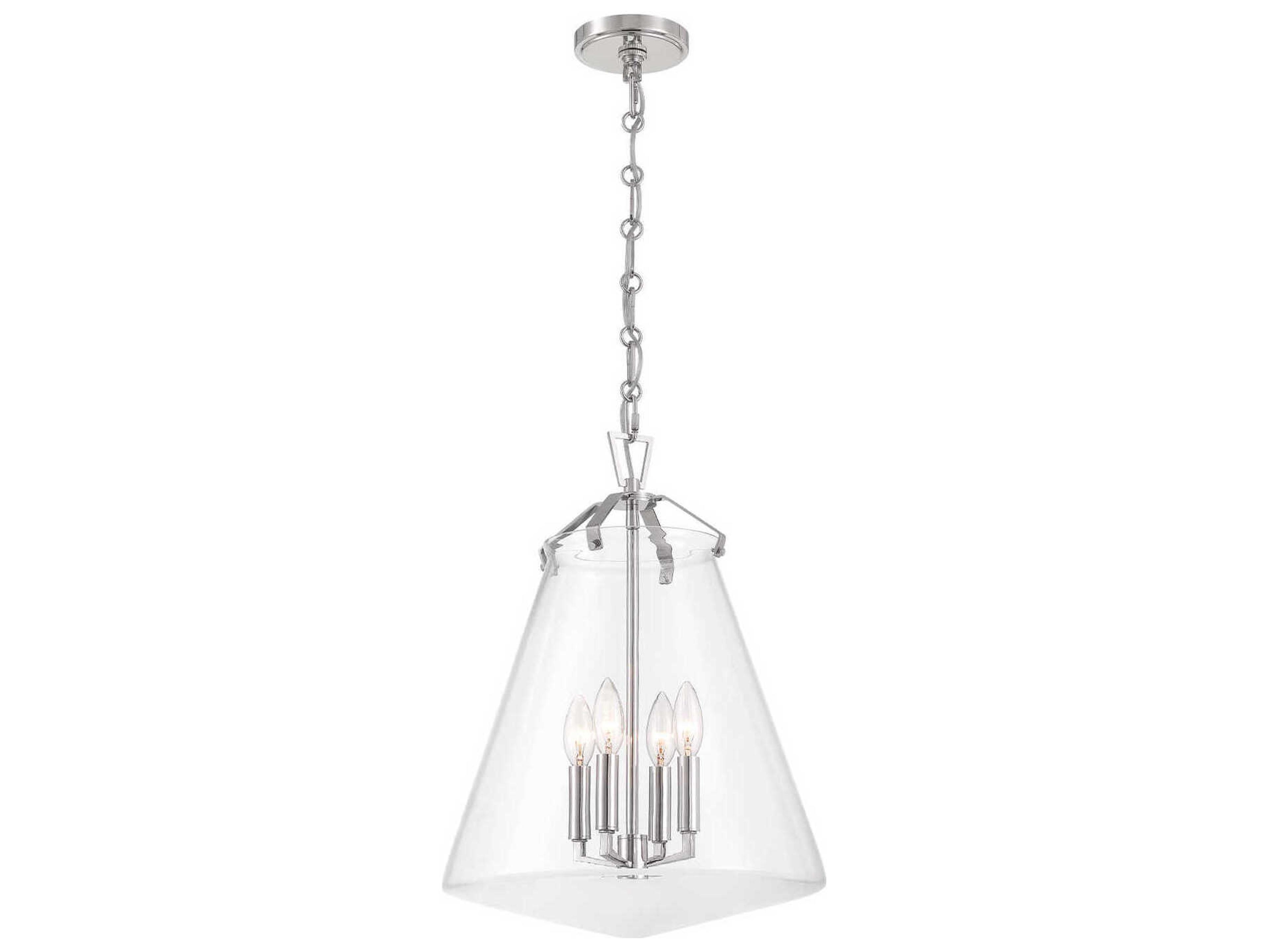 Crystorama Voss 4-Light Polished Nickel Pendant