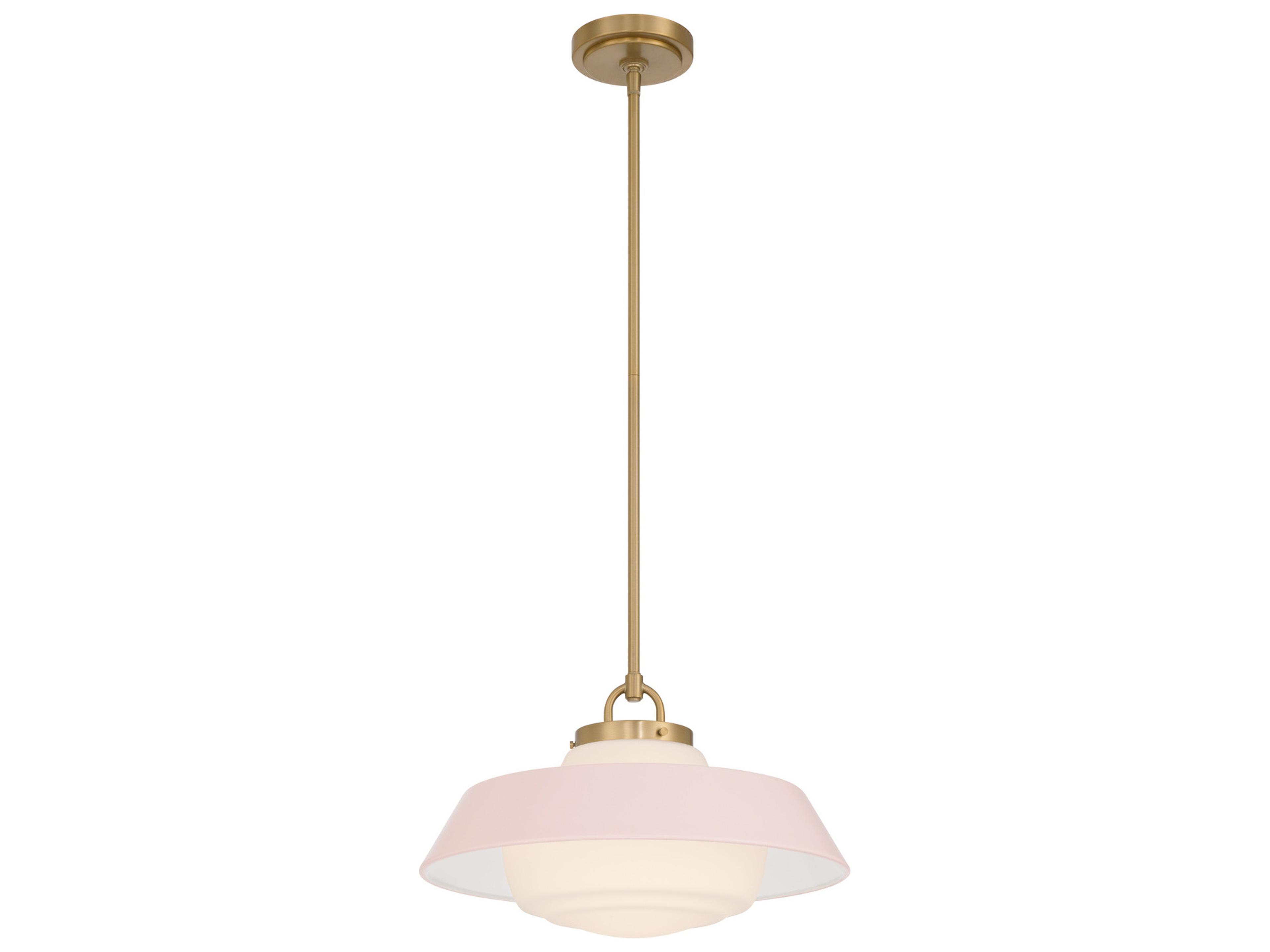 Crystorama Xander 1-Light Pink Pendant