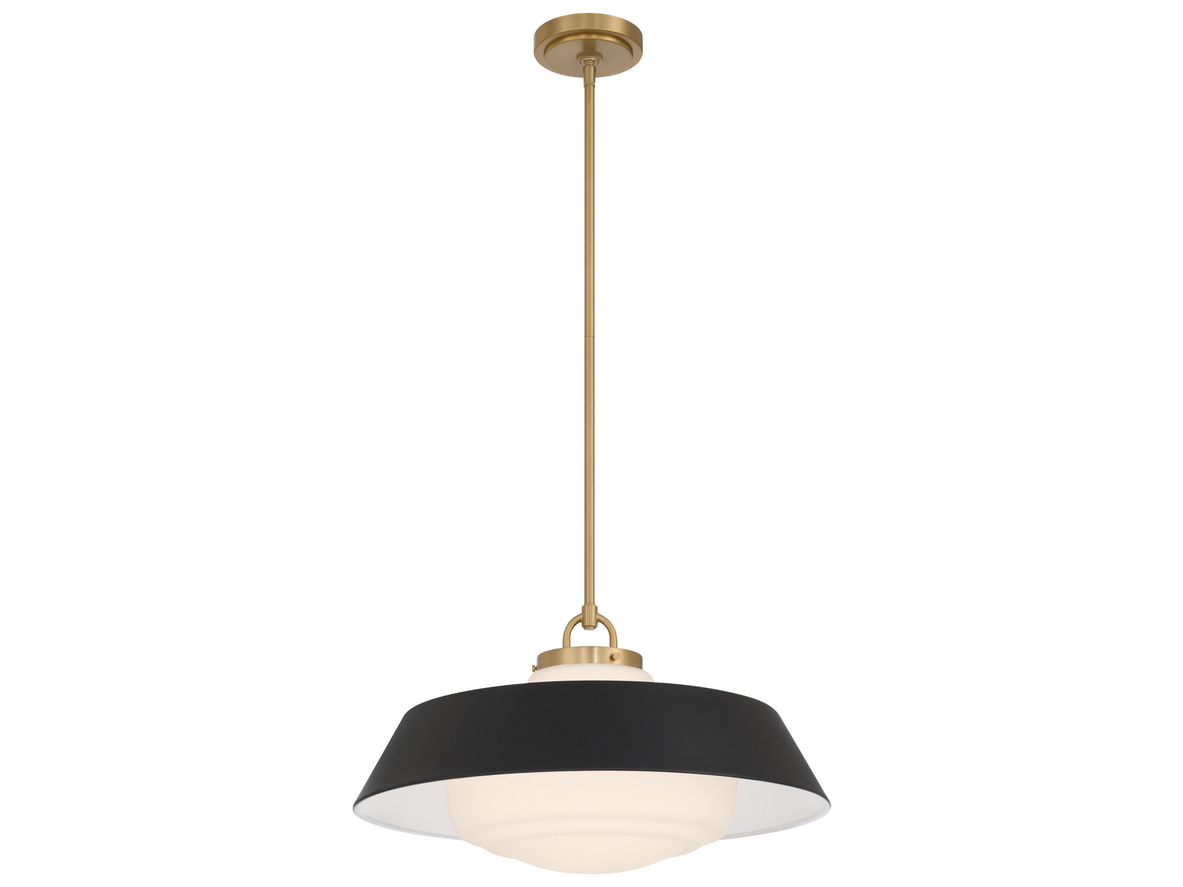 Crystorama Xander 3-Light Black Pendant