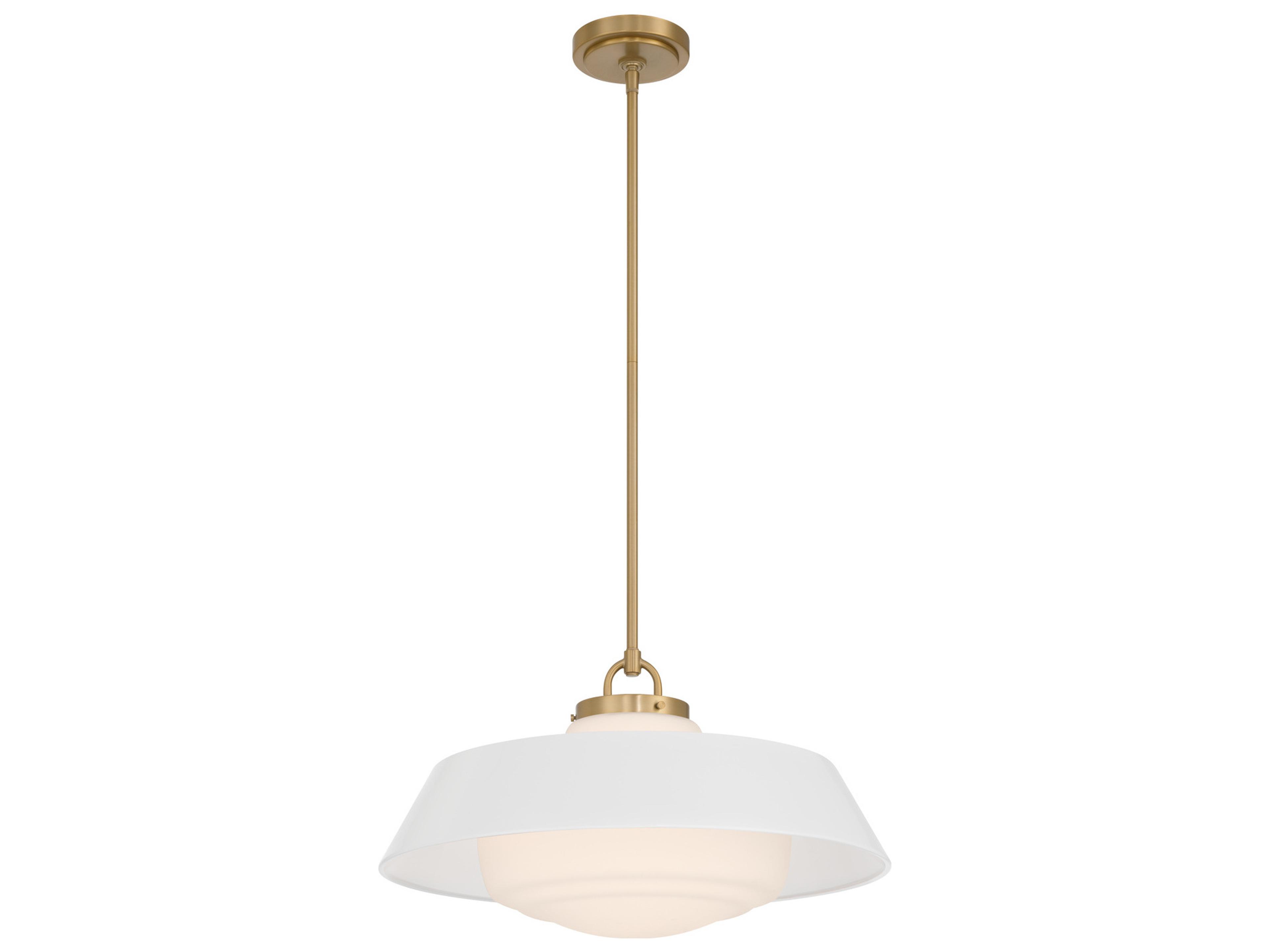 Crystorama Xander 3-Light White Pendant