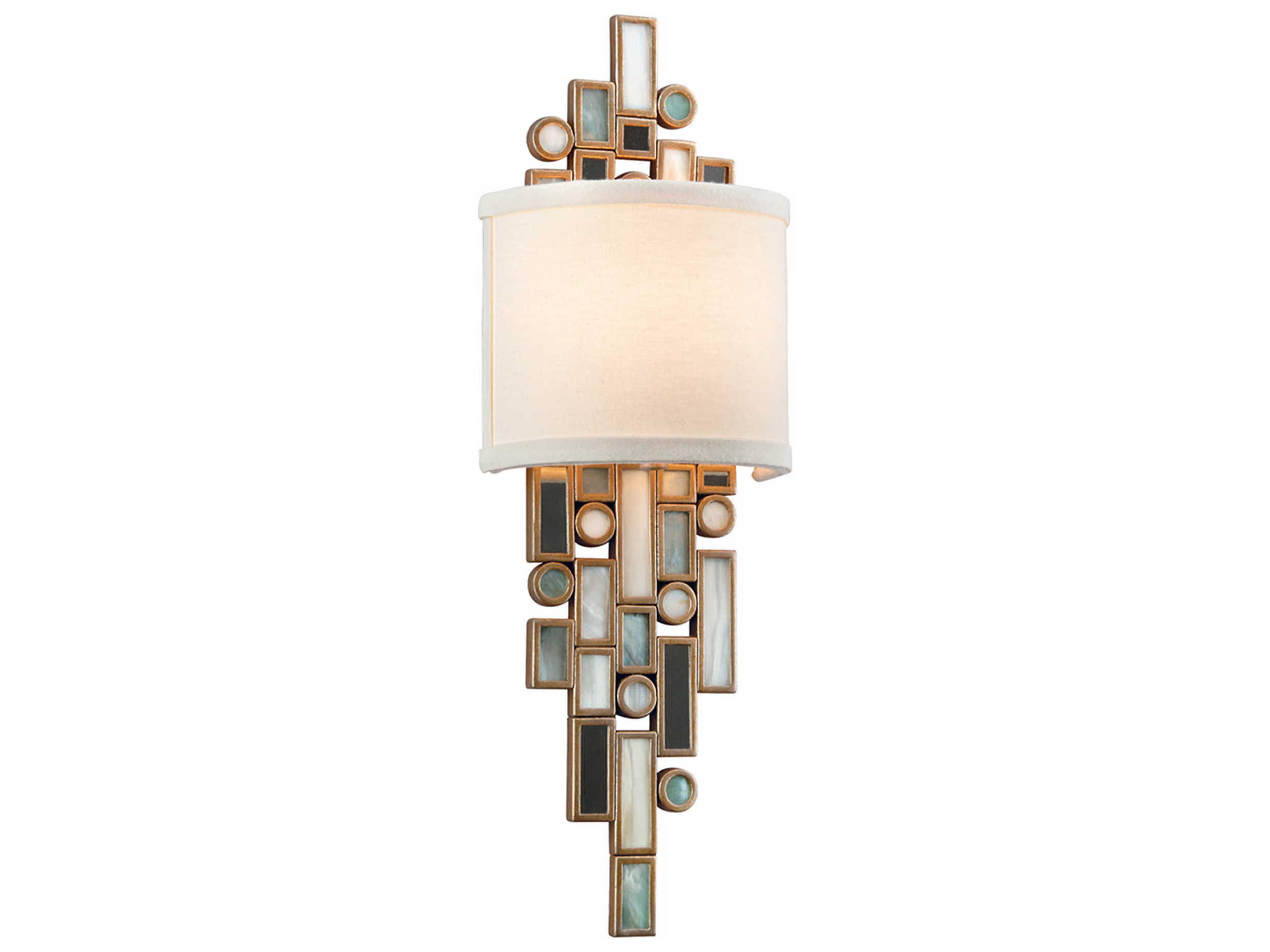 Dolcetti 1-Light Silver Crystal Wall Sconce