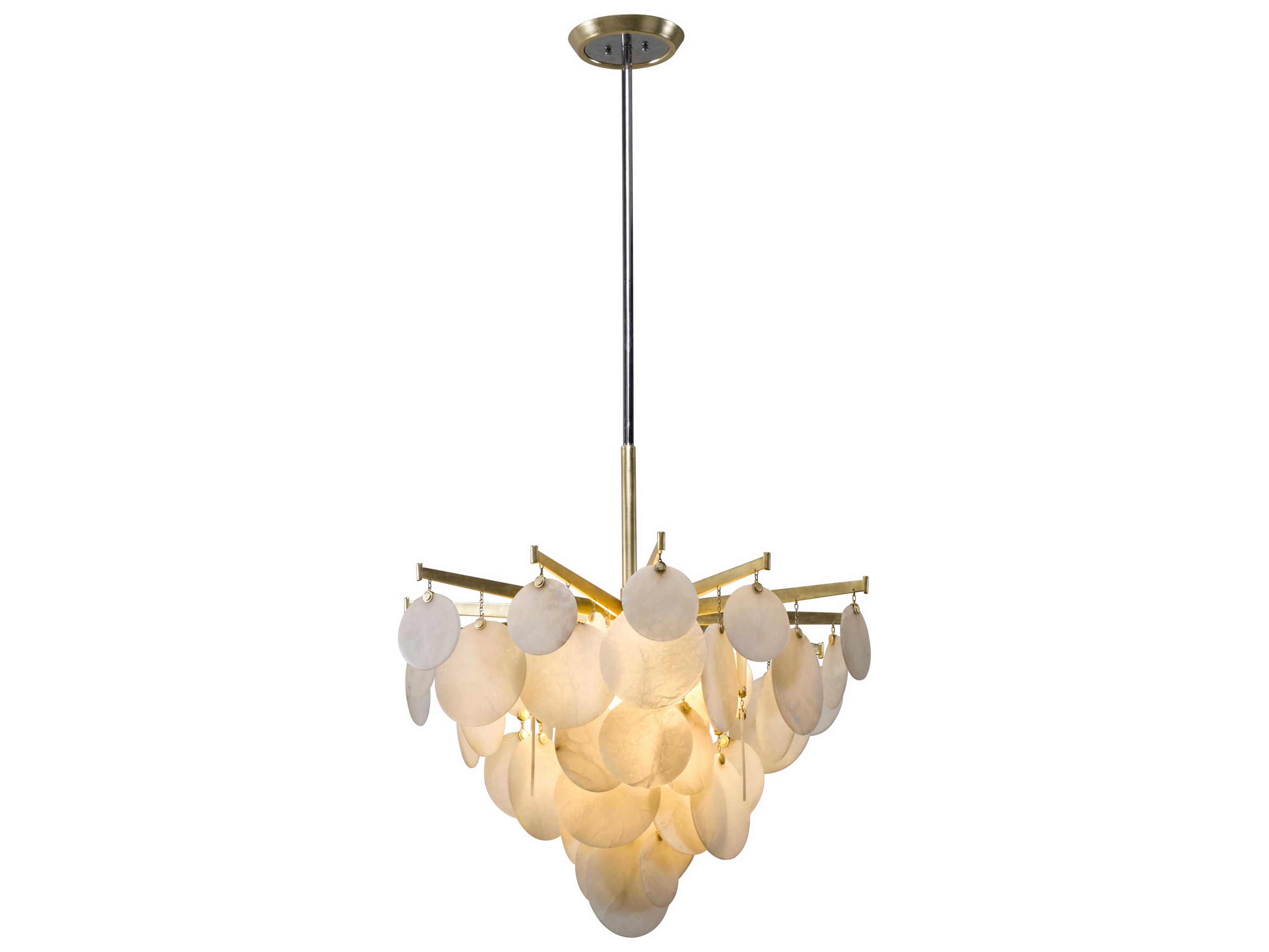 Corbett Lighting Serenity 1-Light Gold Leaf LED Tiered Pendant