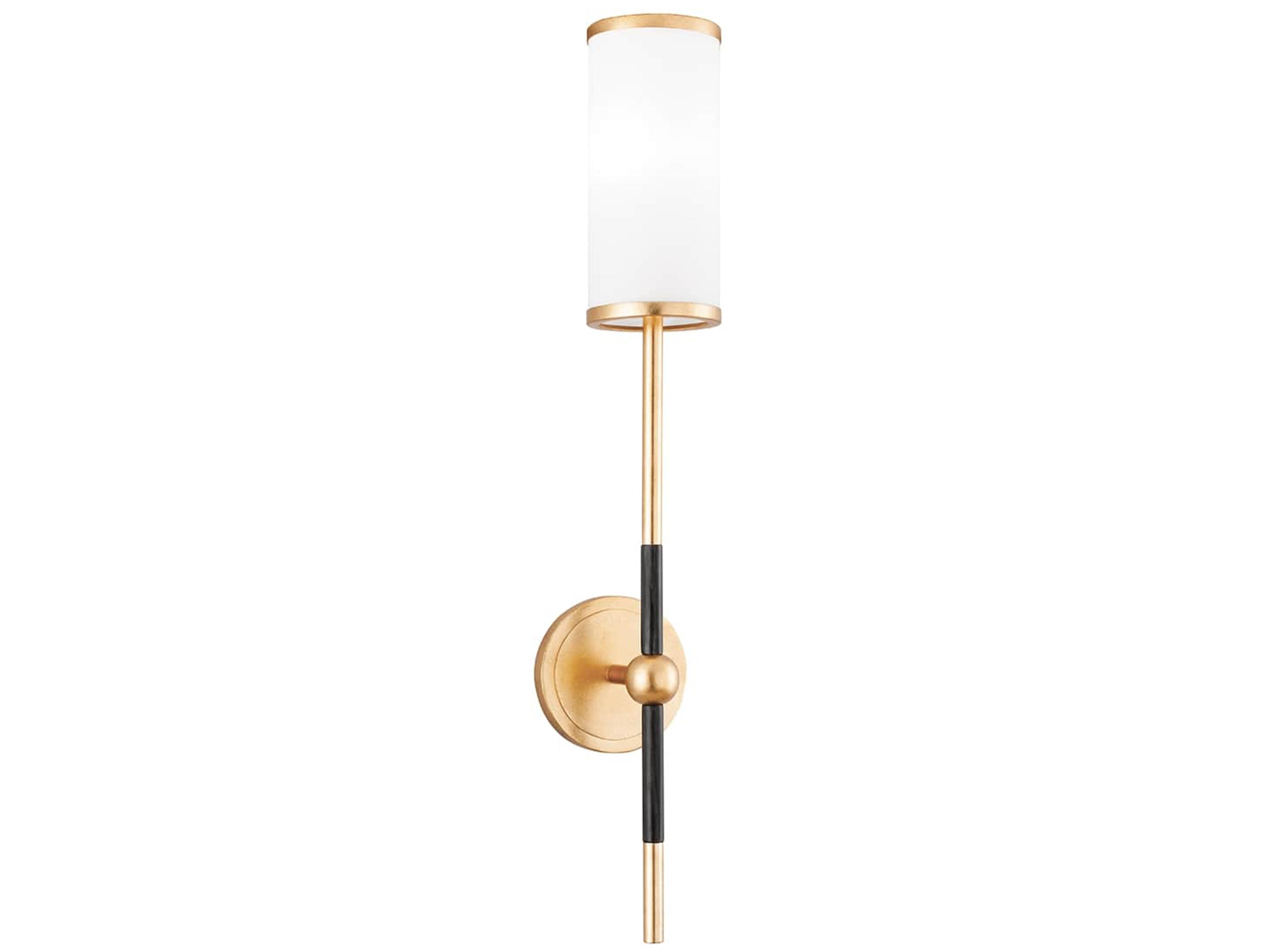 Corbett Lighting Sage 1-Light Vintage Gold Leaf Glass Wall Sconce