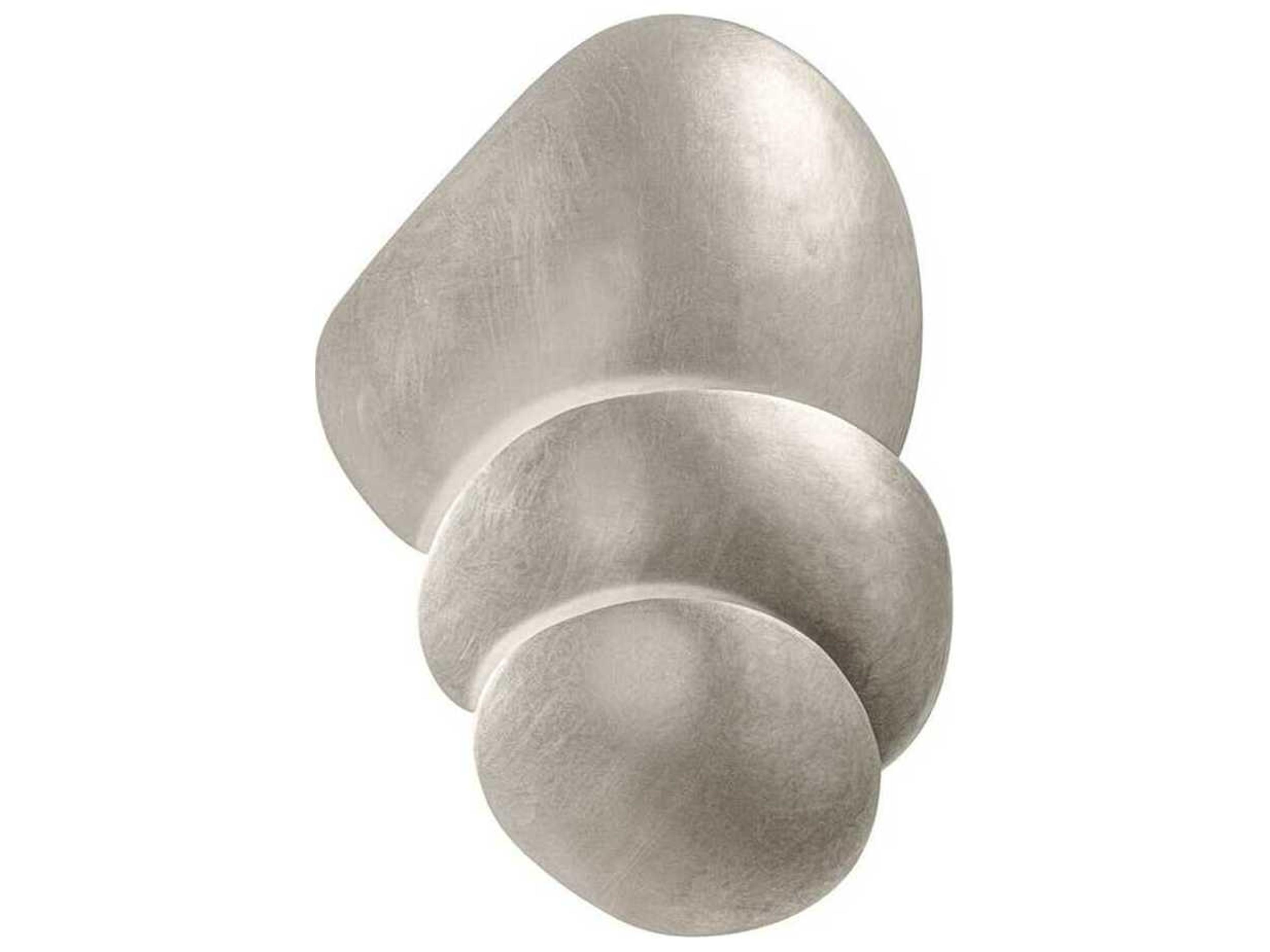 Corbett Lighting Akemi 3-Light Warm Silver Leaf Wall Sconce