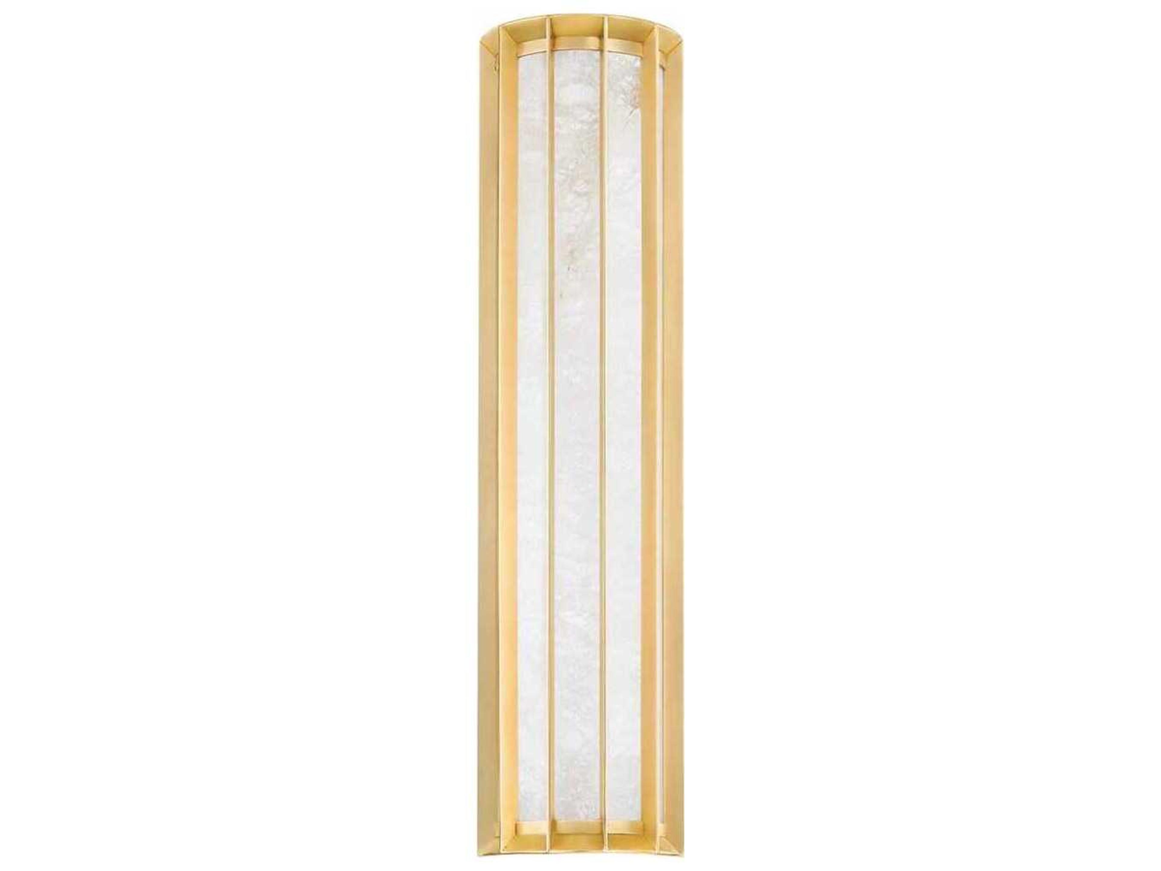 Corbett Lighting Leda 1-Light Vintage Brass Glass LED Wall Sconce