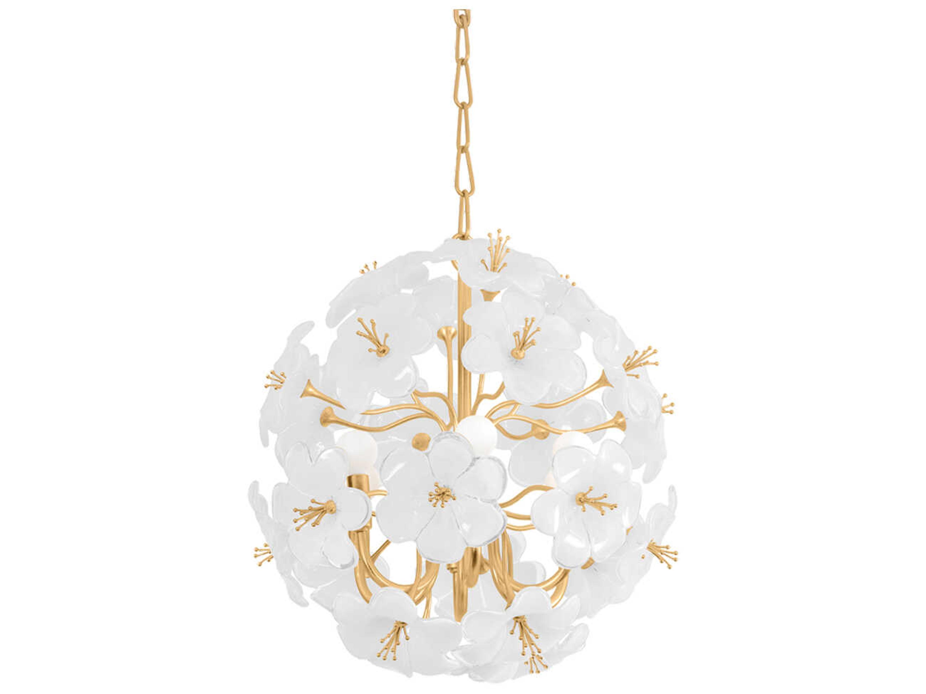 Corbett Lighting Hygea 6-Light Gold Leaf Sputnik Pendant