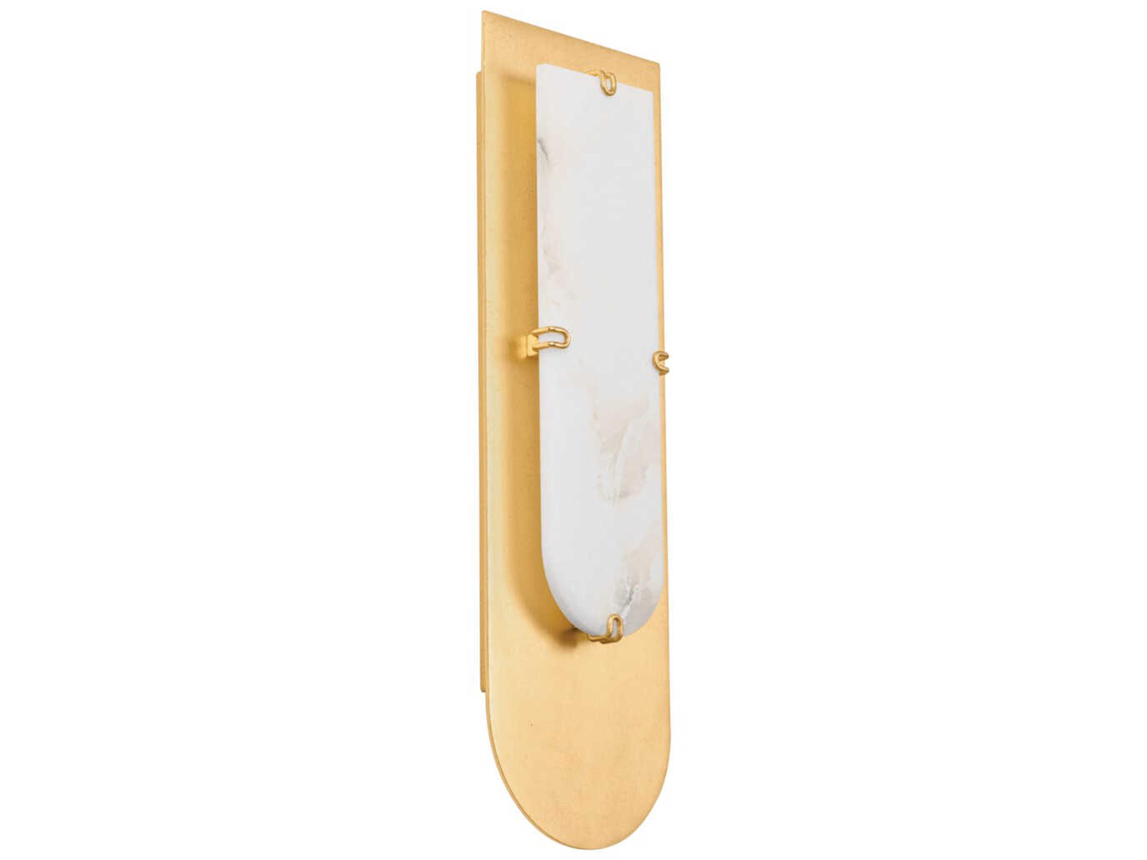 Corbett Lighting Alexandrite 1-Light Vintage Gold Leaf Wall Sconce