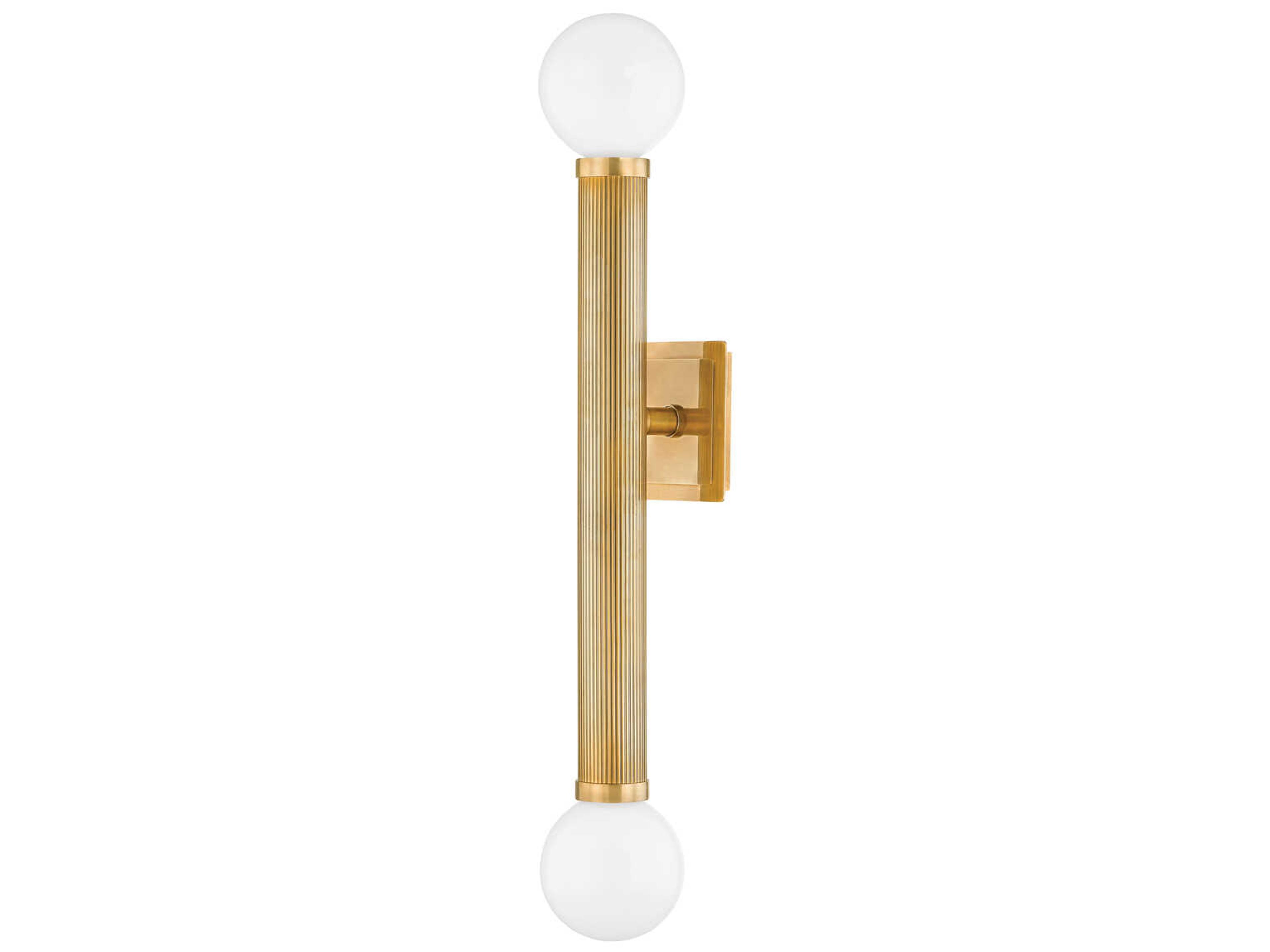 Corbett Lighting Pienza 2-Light Vintage Brass Wall Sconce