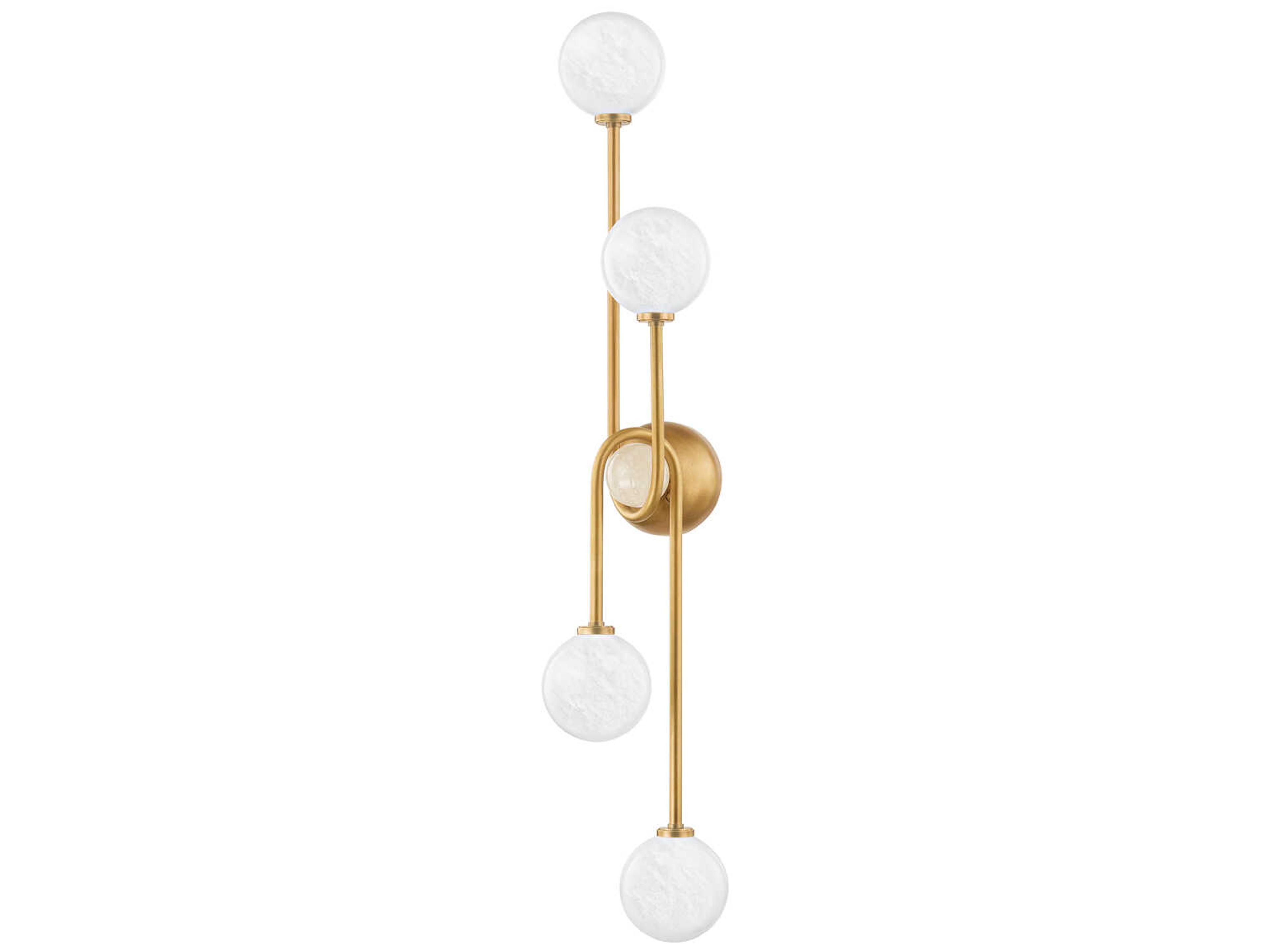 Corbett Lighting Astro 4-Light Vintage Brass Wall Sconce