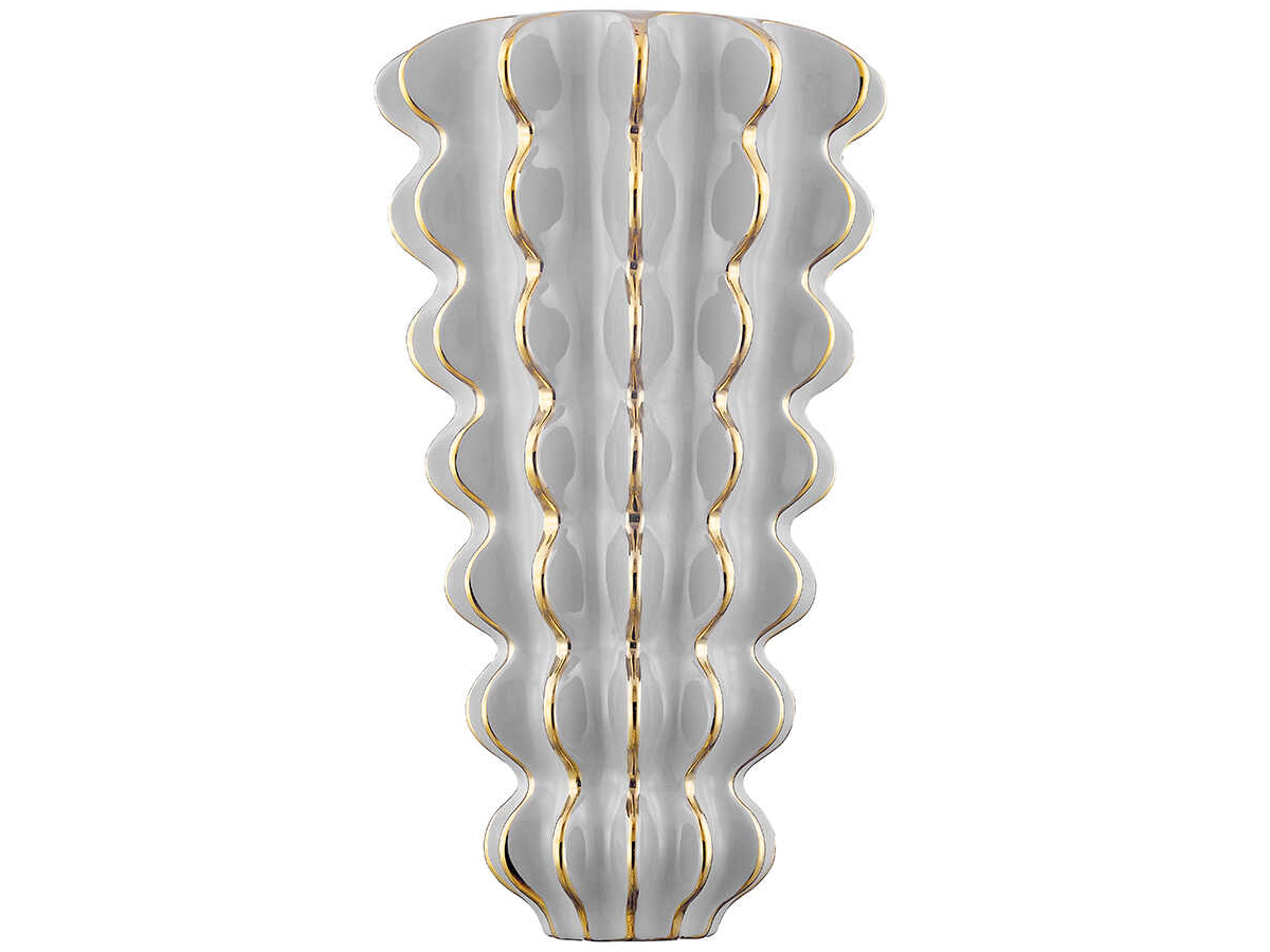 Corbett Lighting Esperanza 2-Light Ceramic Gloss Gray Wall Sconce